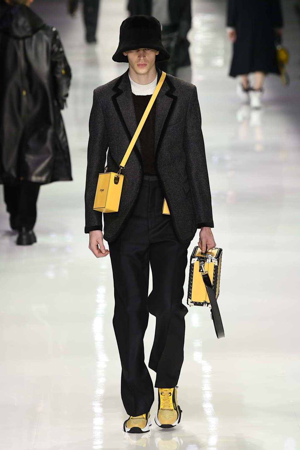 Fashion Week Milan Fall/Winter 2020 look 12 from the Fendi collection menswear