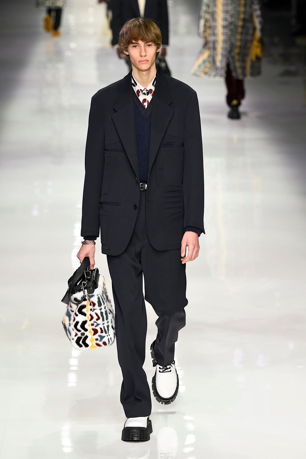 Fashion Week Milan Fall/Winter 2020 look 37 from the Fendi collection menswear