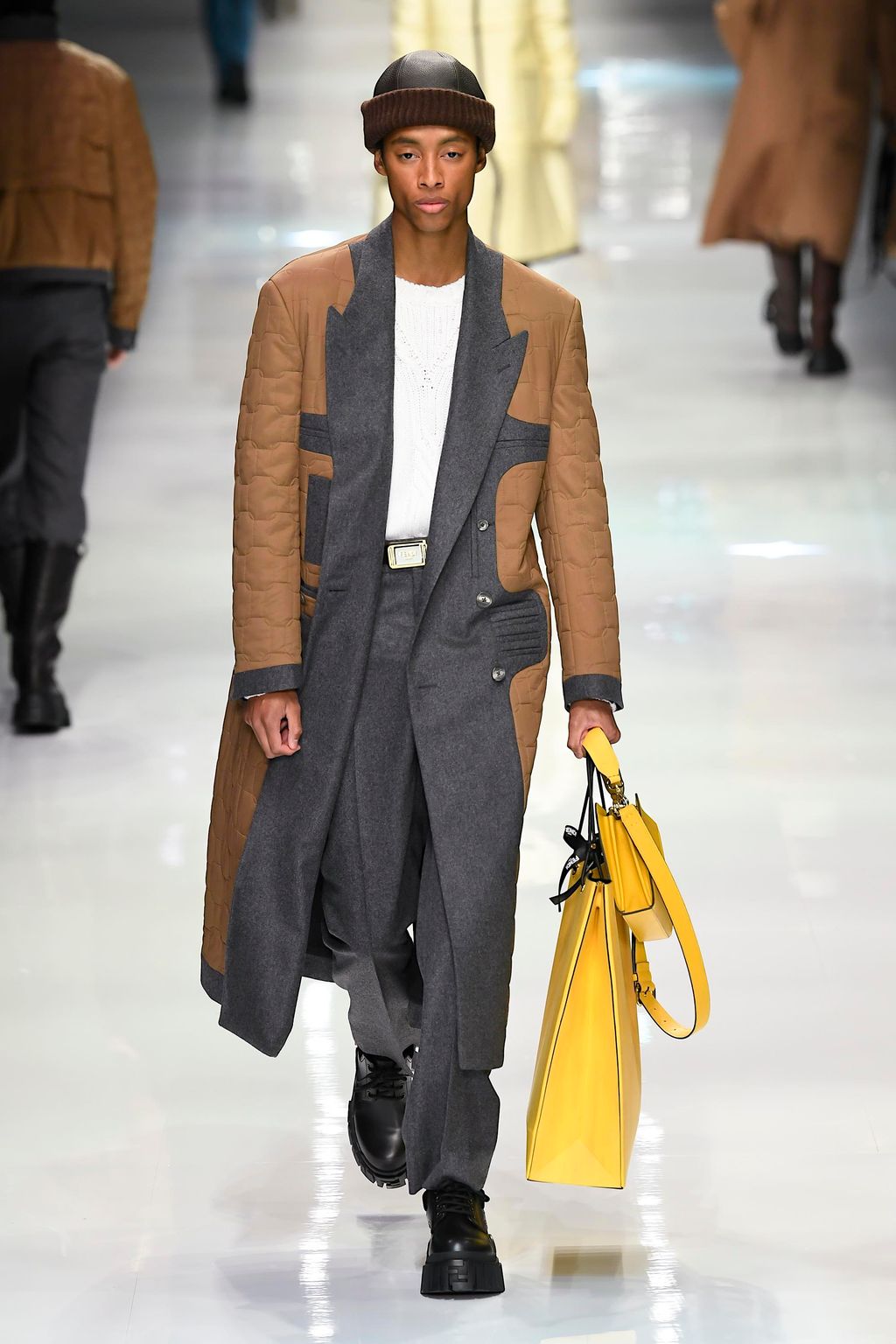 Fashion Week Milan Fall/Winter 2020 look 50 from the Fendi collection menswear