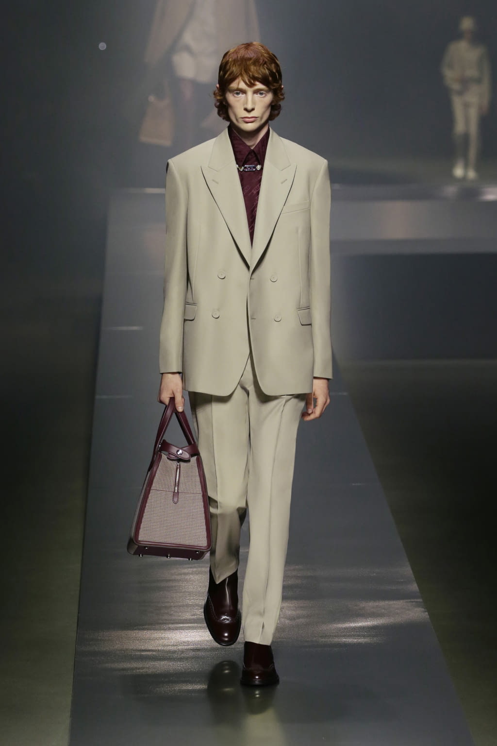 Fashion Week Milan Fall/Winter 2022 look 4 from the Fendi collection 男装