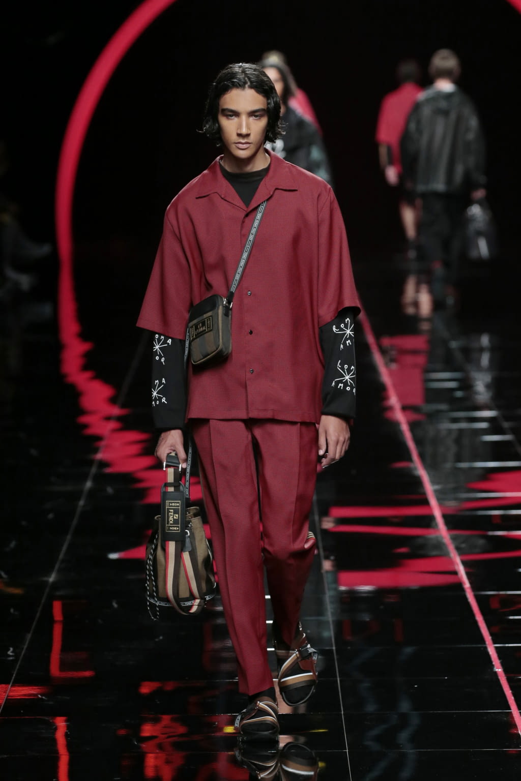 Fashion Week Milan Spring/Summer 2019 look 14 from the Fendi collection menswear