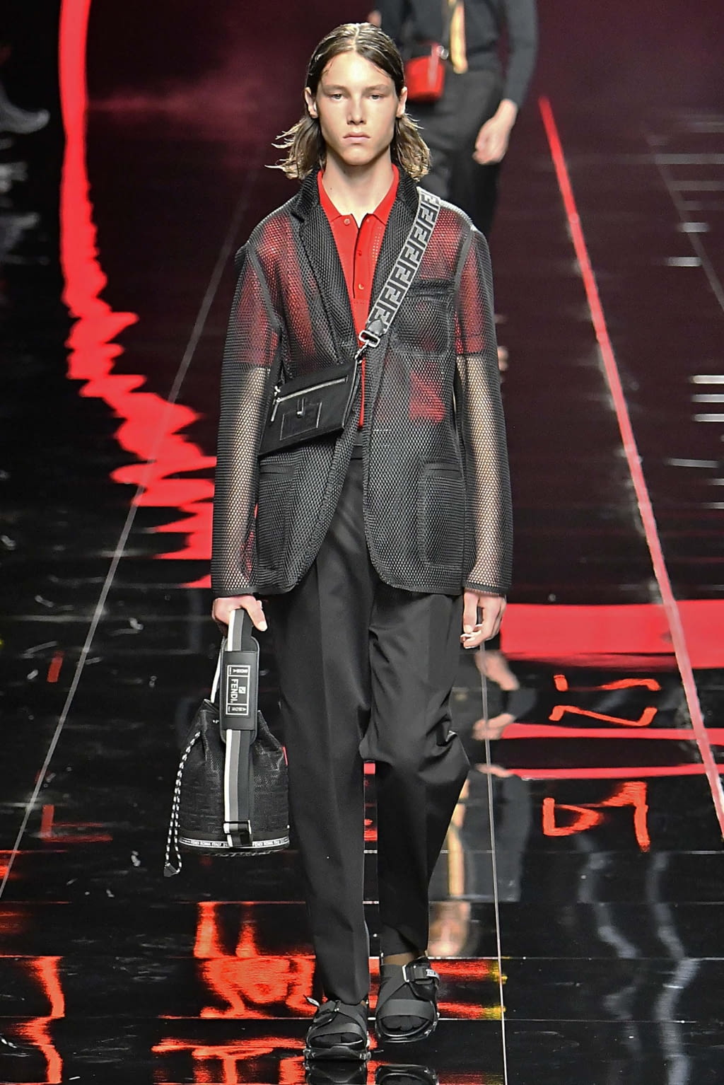 Fashion Week Milan Spring/Summer 2019 look 2 from the Fendi collection menswear