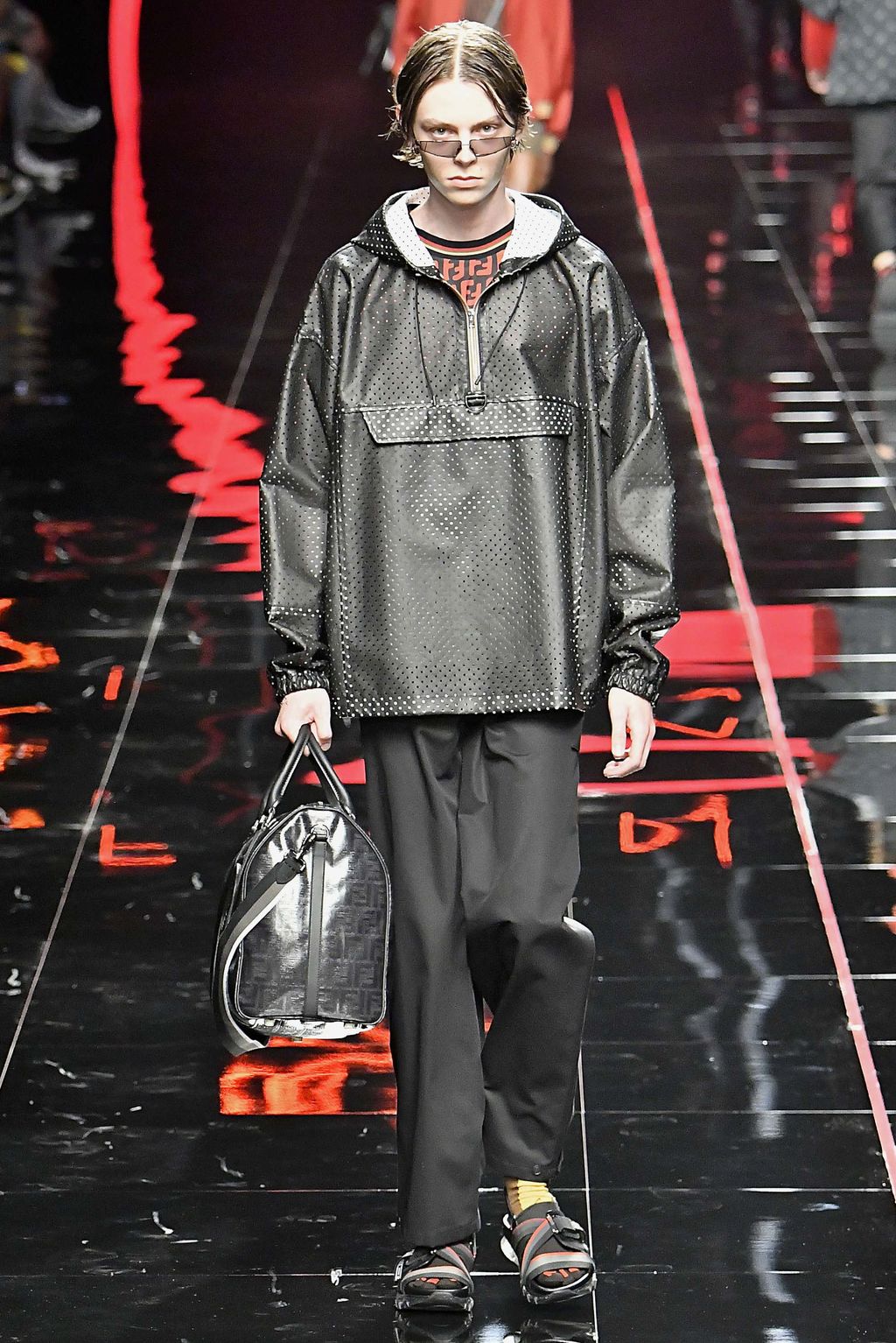 Fashion Week Milan Spring/Summer 2019 look 11 from the Fendi collection menswear