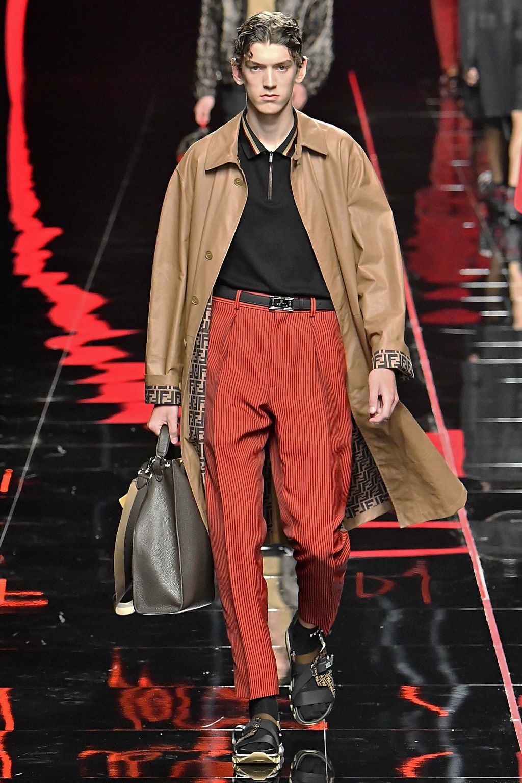Fashion Week Milan Spring/Summer 2019 look 18 from the Fendi collection menswear