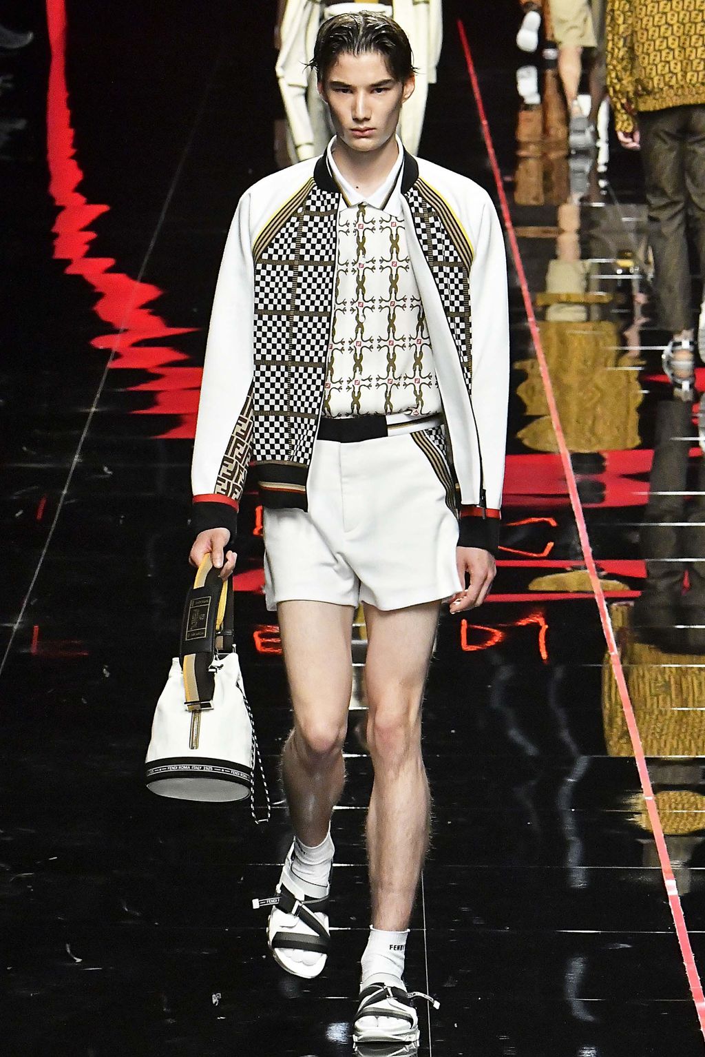 Fashion Week Milan Spring/Summer 2019 look 45 from the Fendi collection menswear