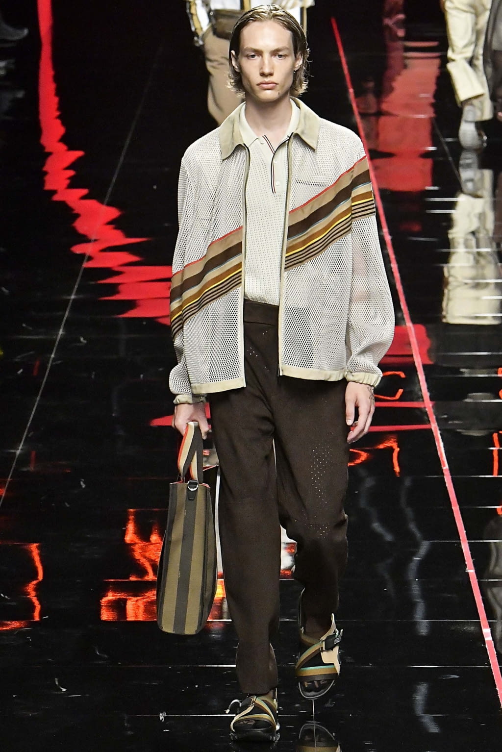 Fashion Week Milan Spring/Summer 2019 look 50 from the Fendi collection menswear