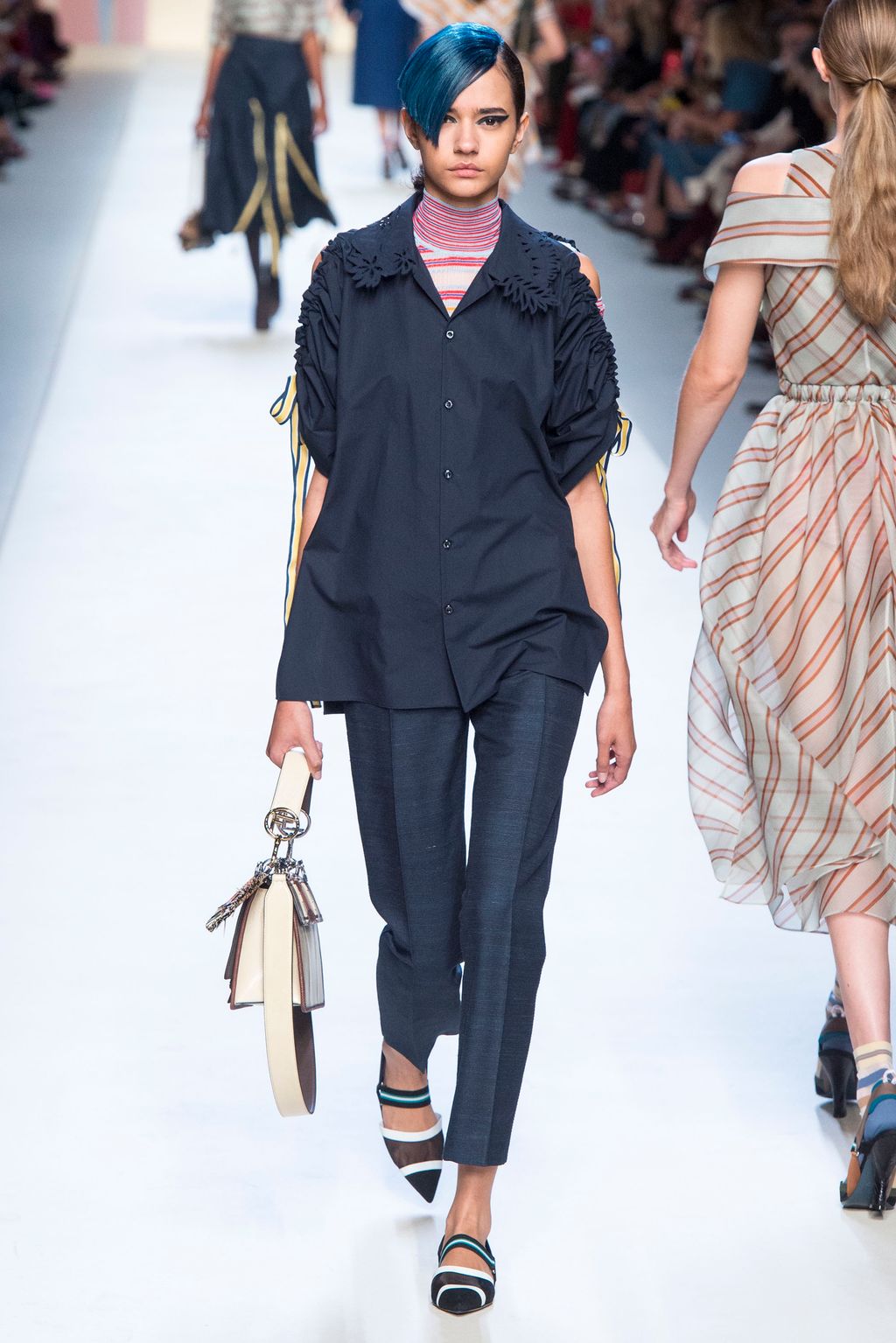Fashion Week Milan Spring/Summer 2018 look 20 from the Fendi collection womenswear