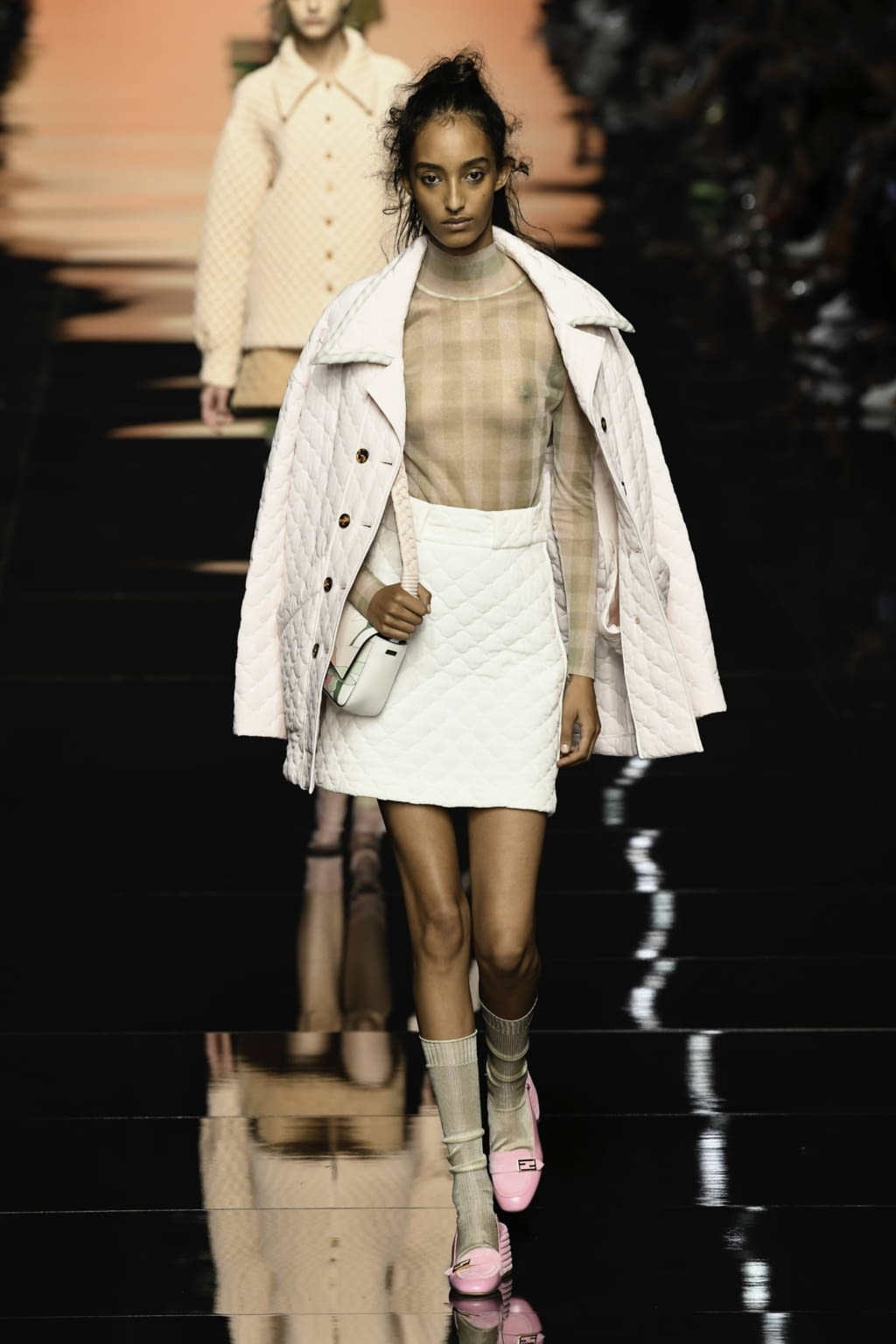 Fashion Week Milan Spring/Summer 2020 look 1 from the Fendi collection womenswear