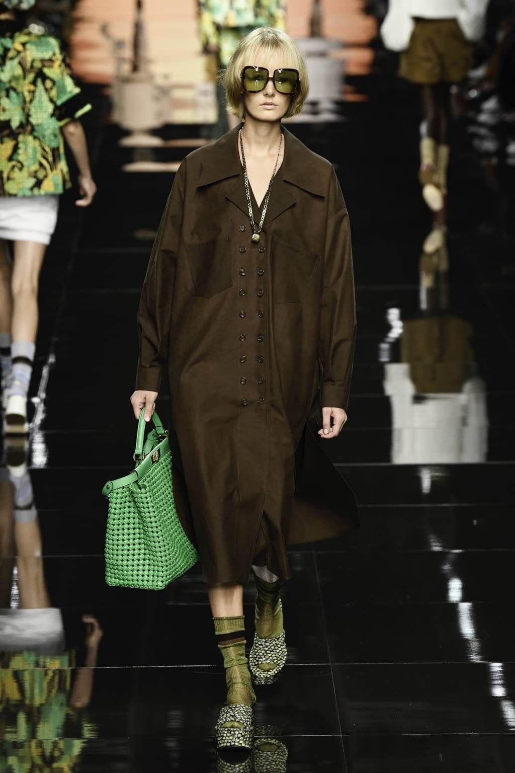 Fashion Week Milan Spring/Summer 2020 look 5 from the Fendi collection womenswear