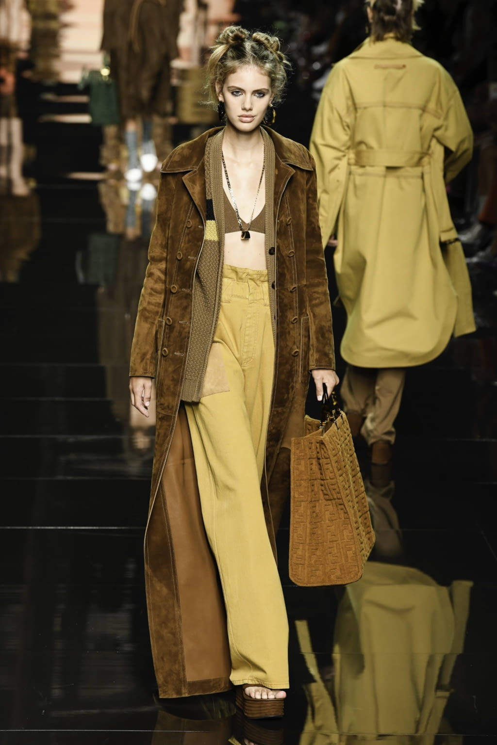 Fashion Week Milan Spring/Summer 2020 look 14 from the Fendi collection womenswear