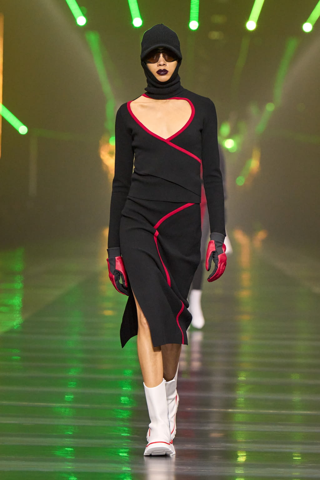 Fashion Week Milan Fall/Winter 2022 look 17 from the Ferrari collection womenswear