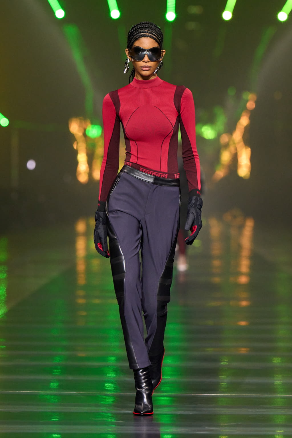 Fashion Week Milan Fall/Winter 2022 look 19 from the Ferrari collection womenswear