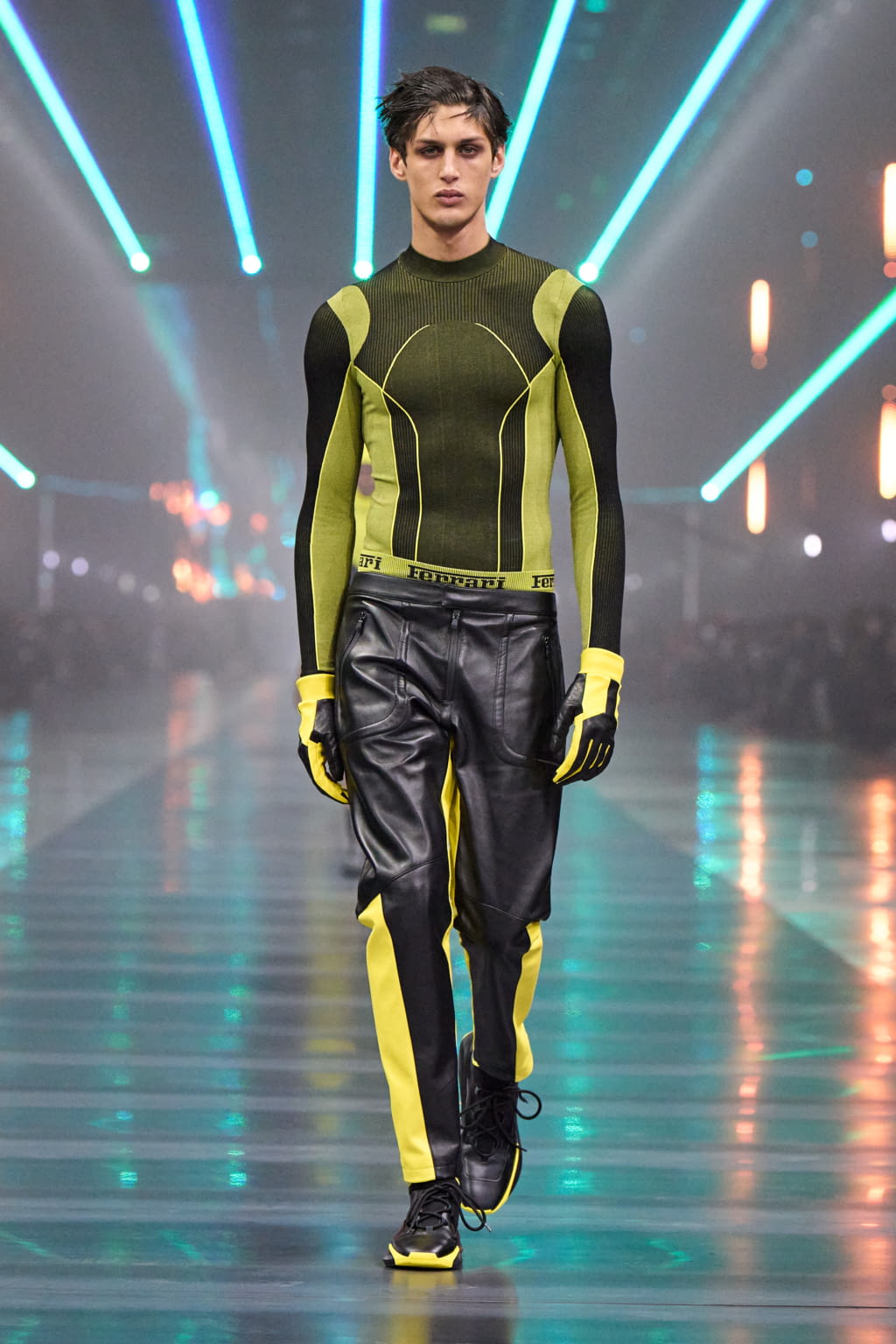 Fashion Week Milan Fall/Winter 2022 look 24 from the Ferrari collection womenswear