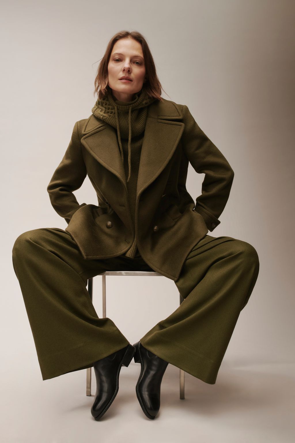 Fashion Week Paris Fall/Winter 2025 look 23 from the Eric Bompard collection womenswear