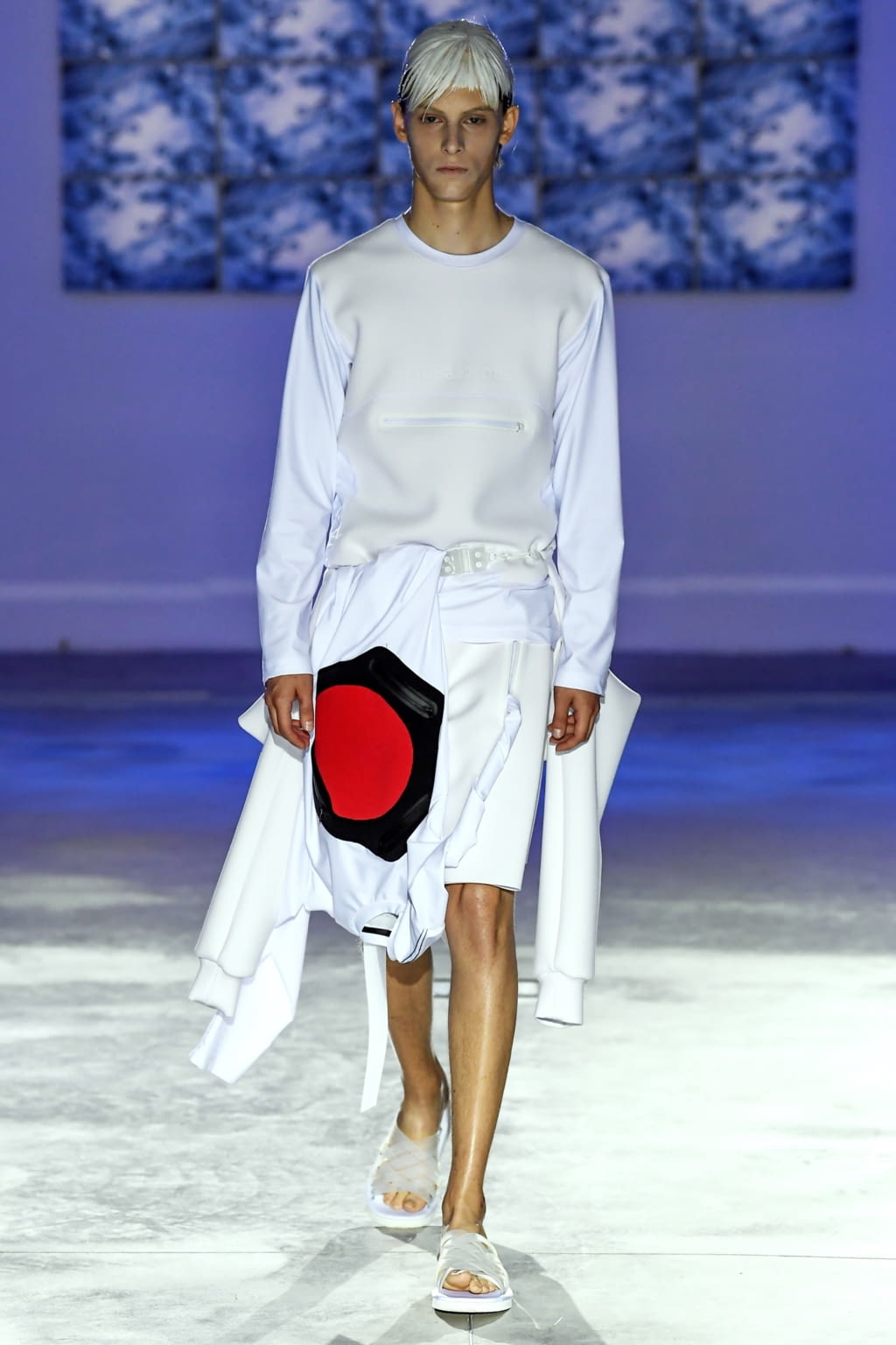 Fashion Week Florence Spring/Summer 2019 look 6 de la collection Fumito Gandryu menswear