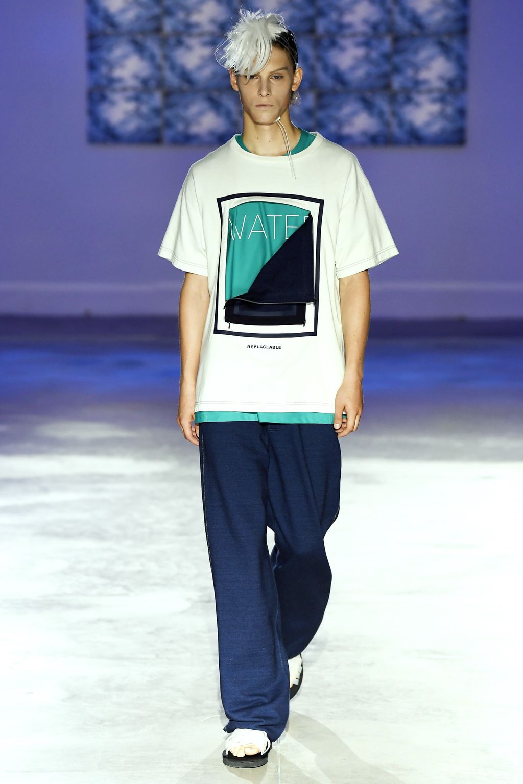 Fashion Week Florence Spring/Summer 2019 look 20 from the Fumito Gandryu collection 男装