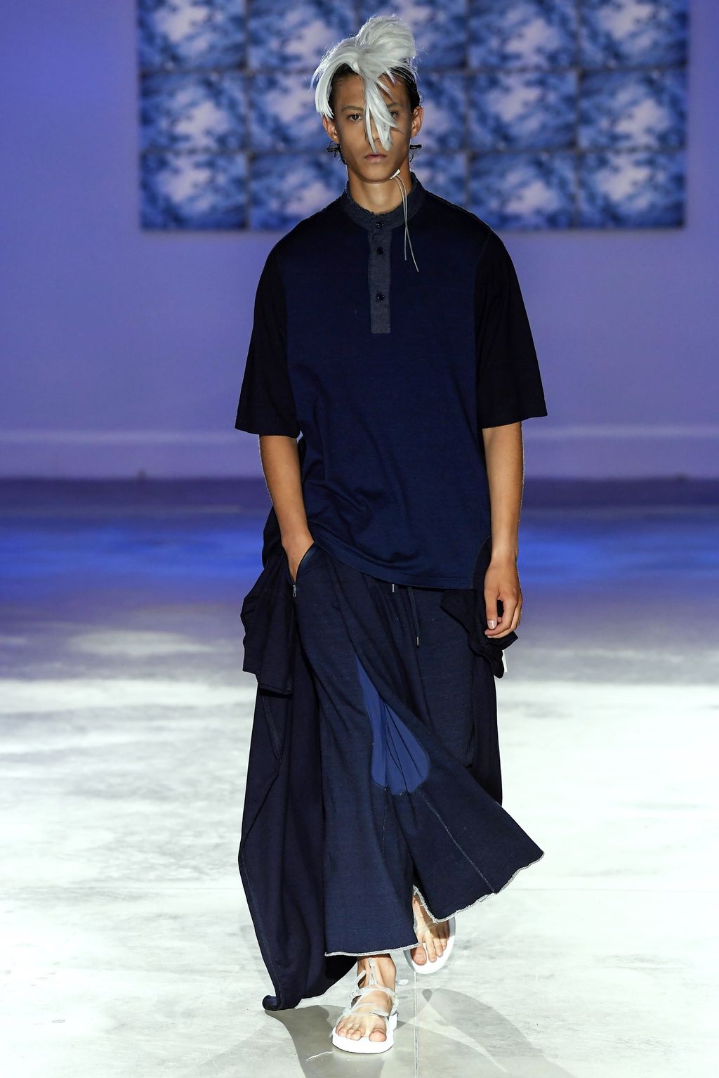 Fashion Week Florence Spring/Summer 2019 look 21 from the Fumito Gandryu collection menswear