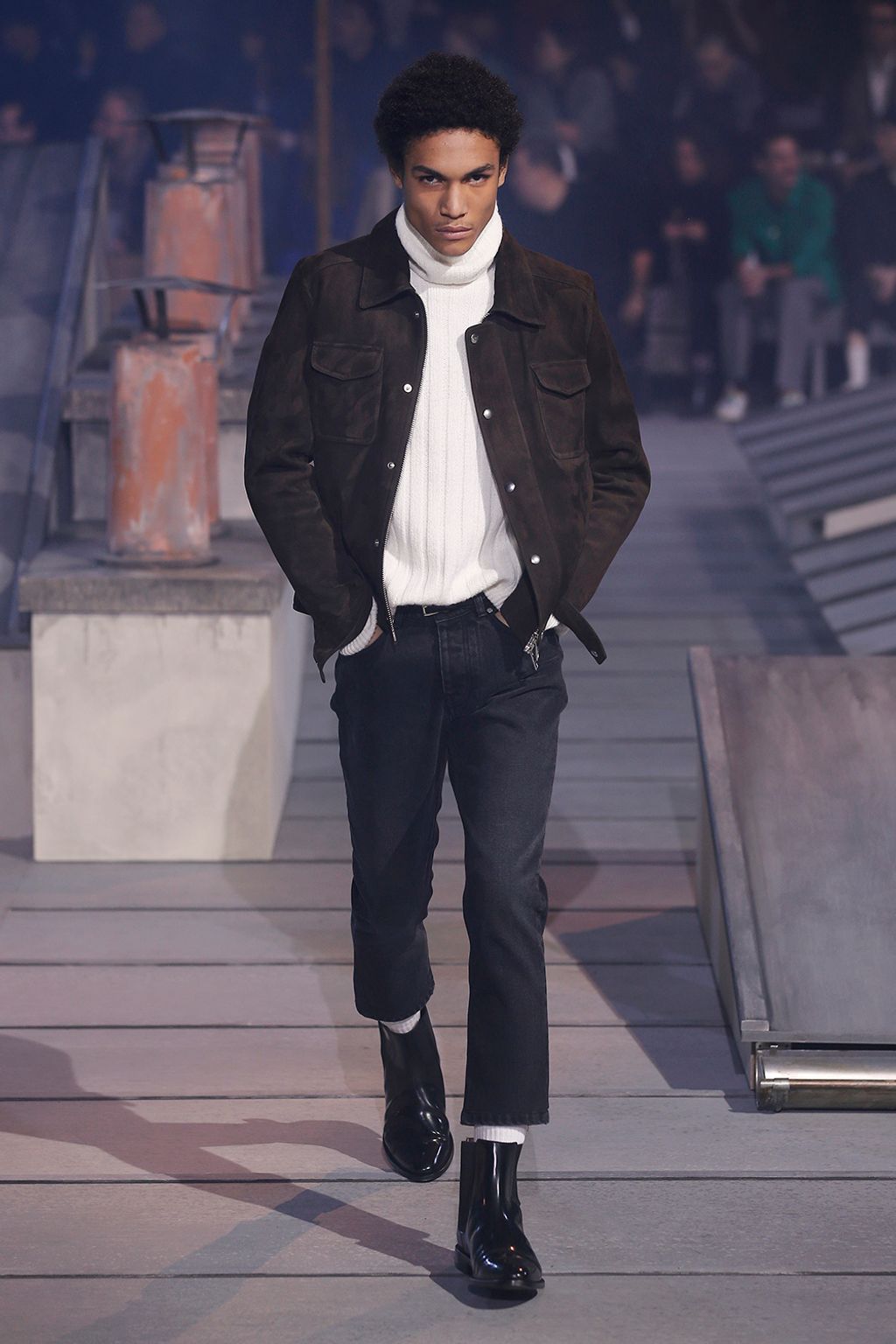 Fashion Week Paris Fall/Winter 2018 look 3 from the Ami collection menswear