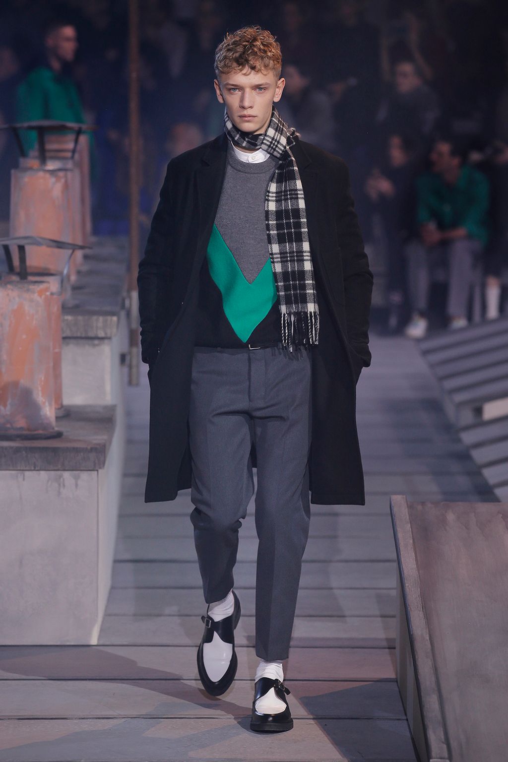Fashion Week Paris Fall/Winter 2018 look 11 from the Ami collection menswear