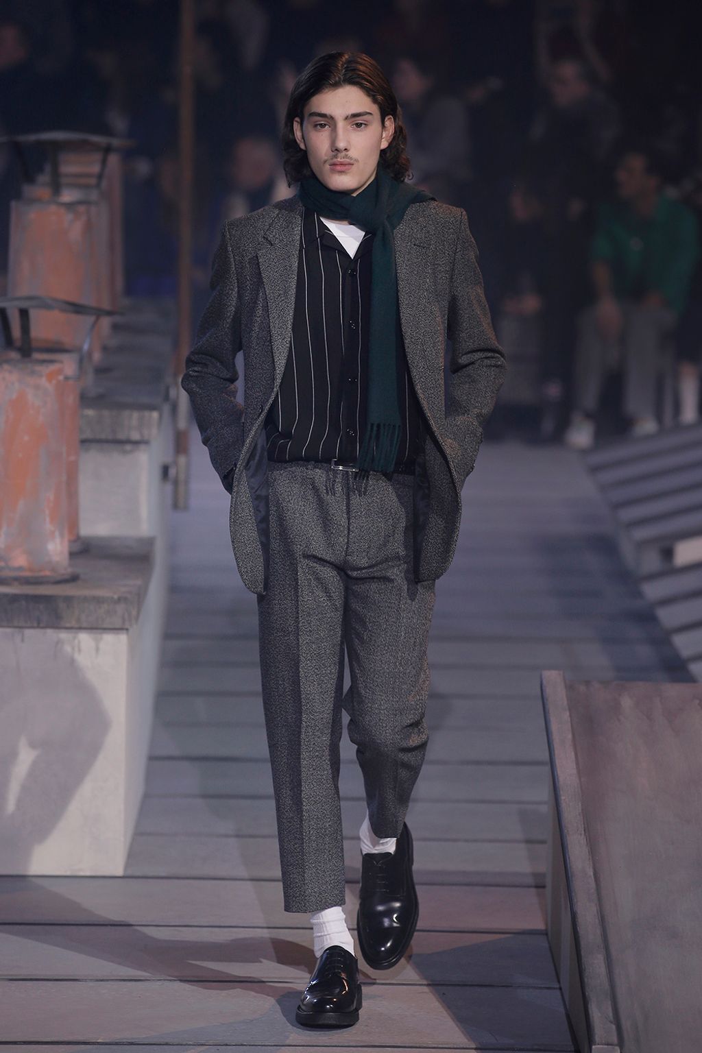 Fashion Week Paris Fall/Winter 2018 look 17 from the Ami collection 男装