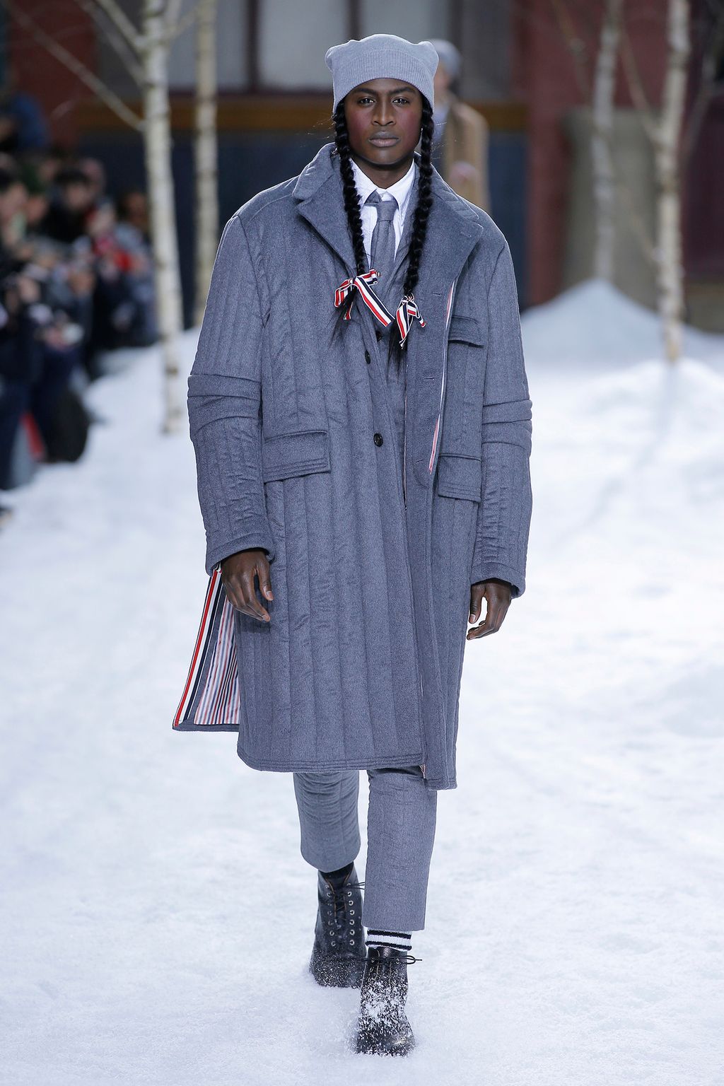 Fashion Week Paris Fall/Winter 2018 look 3 from the Thom Browne collection 男装
