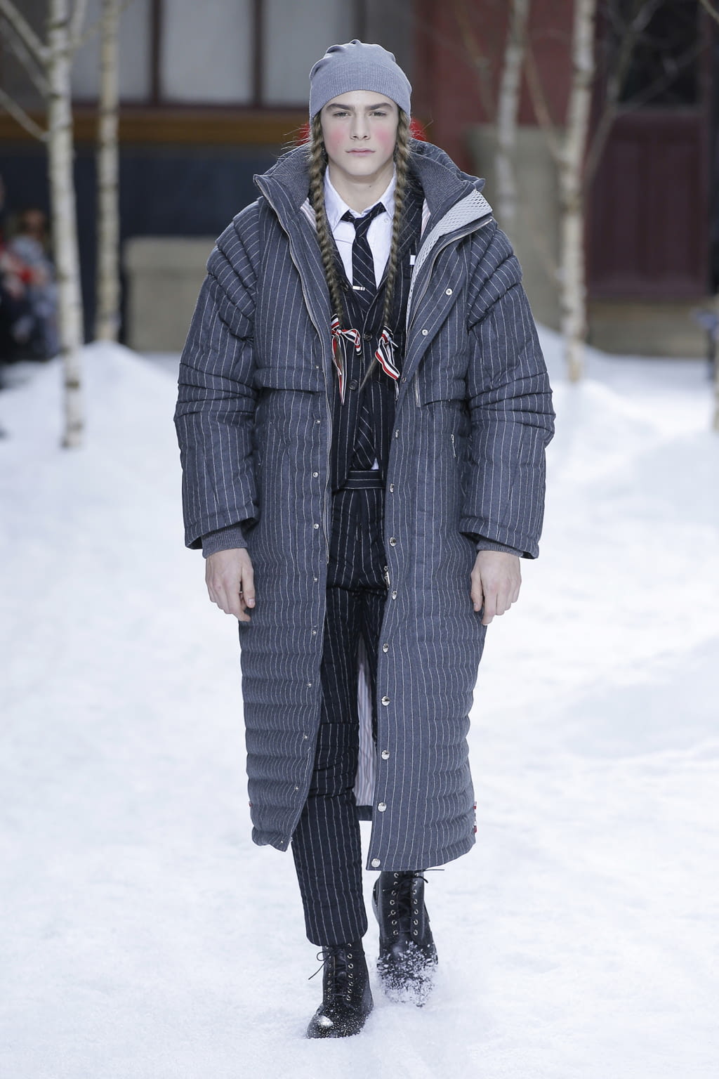 Fashion Week Paris Fall/Winter 2018 look 10 from the Thom Browne collection 男装