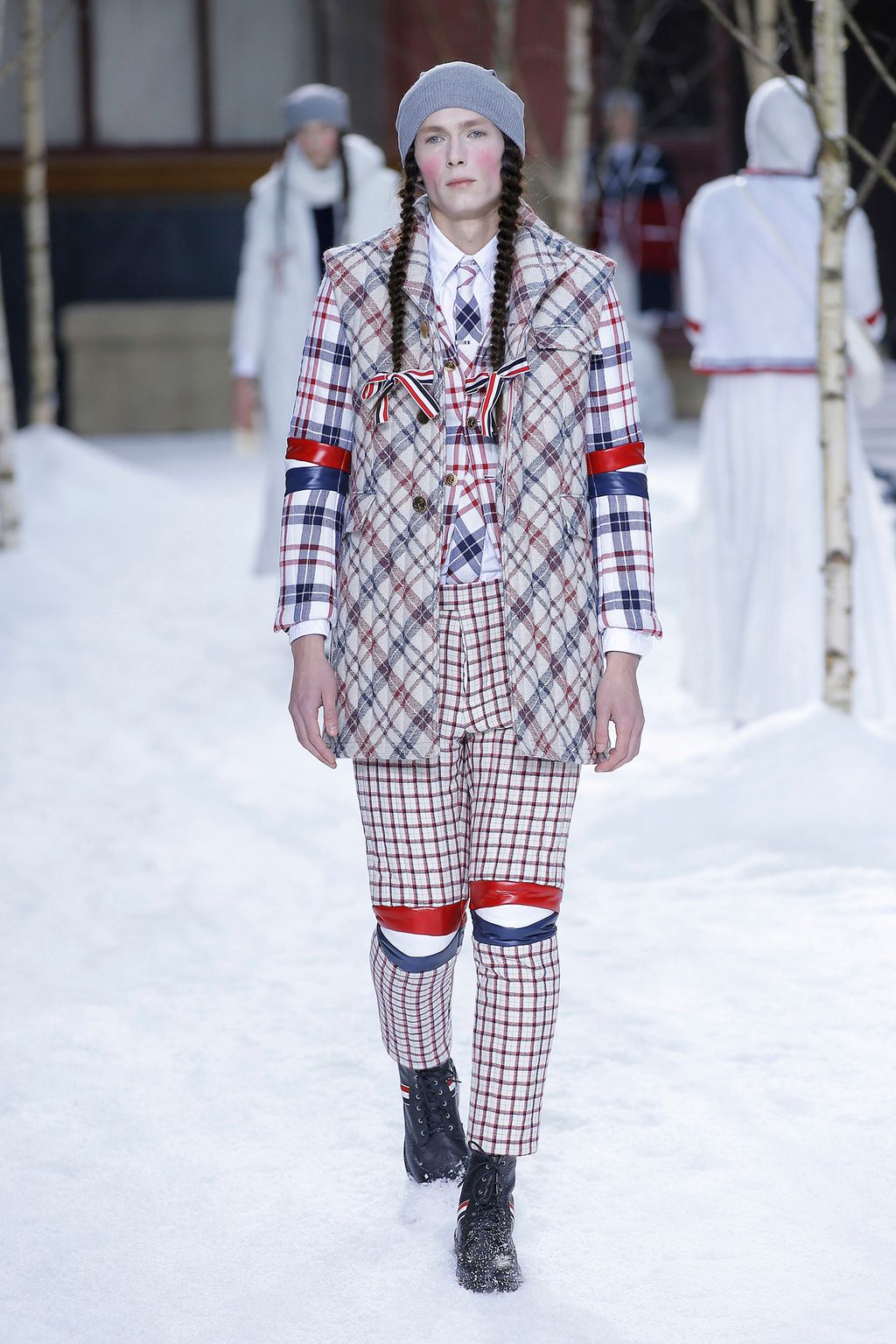 Fashion Week Paris Fall/Winter 2018 look 13 from the Thom Browne collection 男装