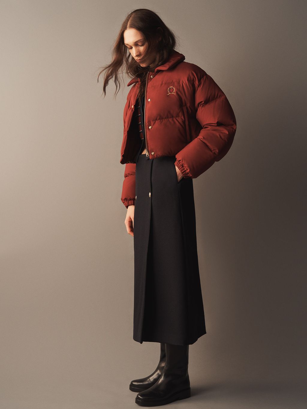 Fashion Week New York Fall/Winter 2024 look 3 from the Hilfiger Collection collection womenswear