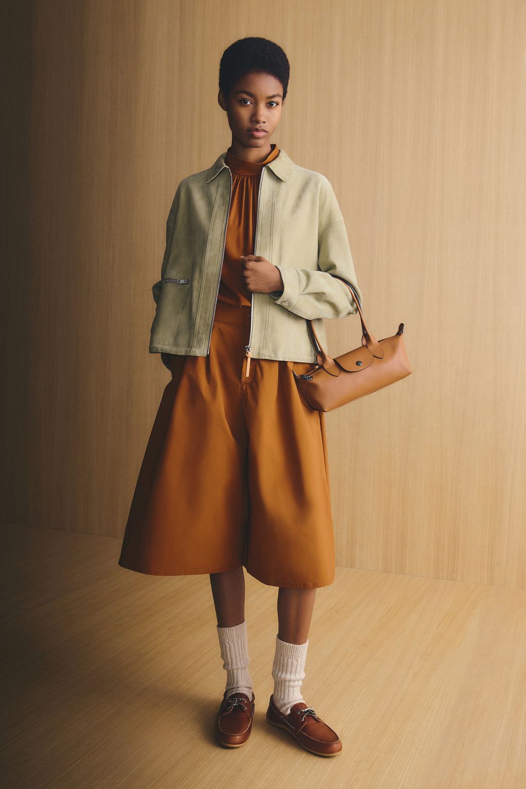 Fashion Week Paris Fall/Winter 2026 look 14 from the Longchamp collection womenswear