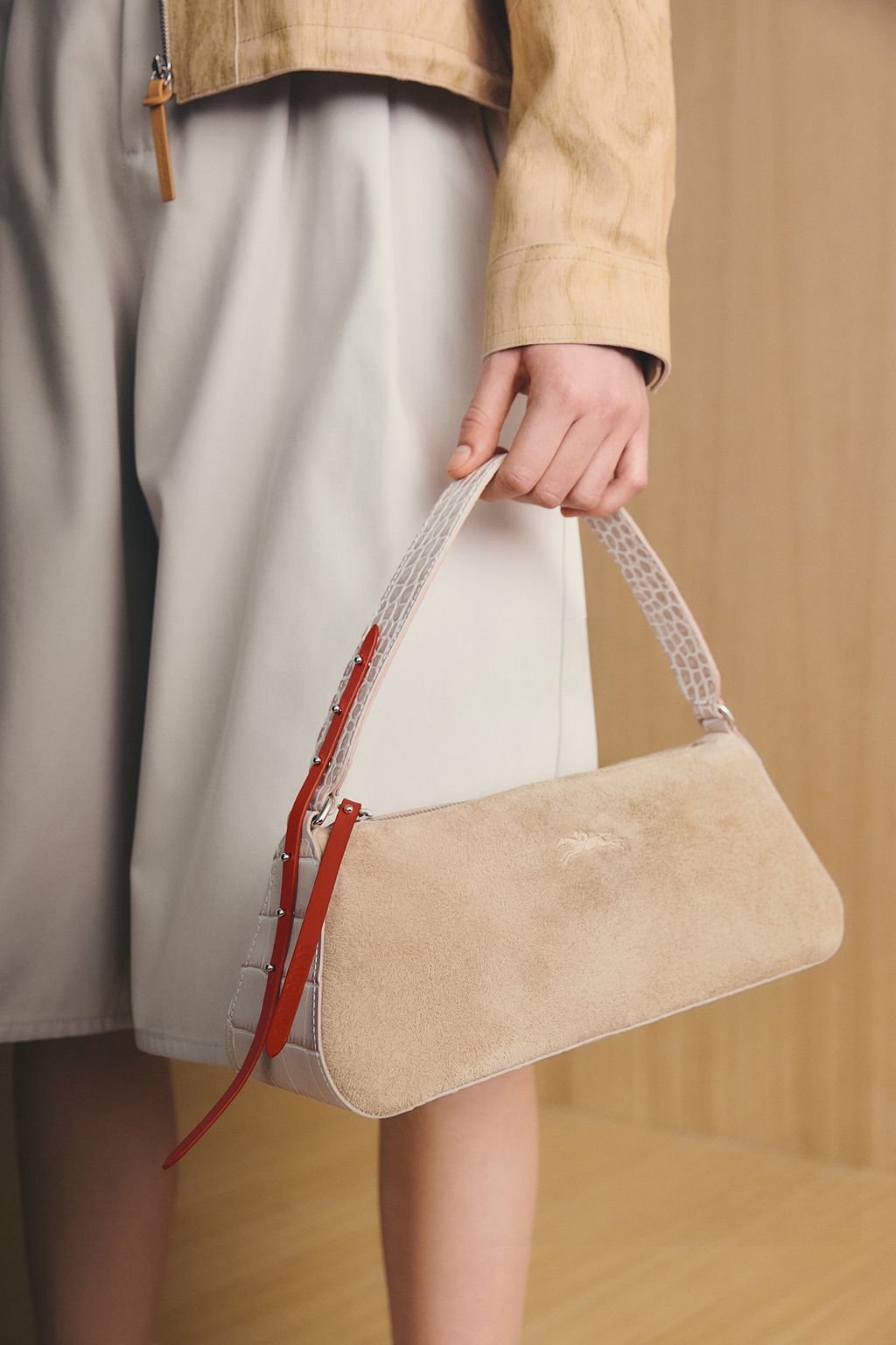 Fashion Week Paris Fall/Winter 2026 look 3 from the Longchamp collection 女装