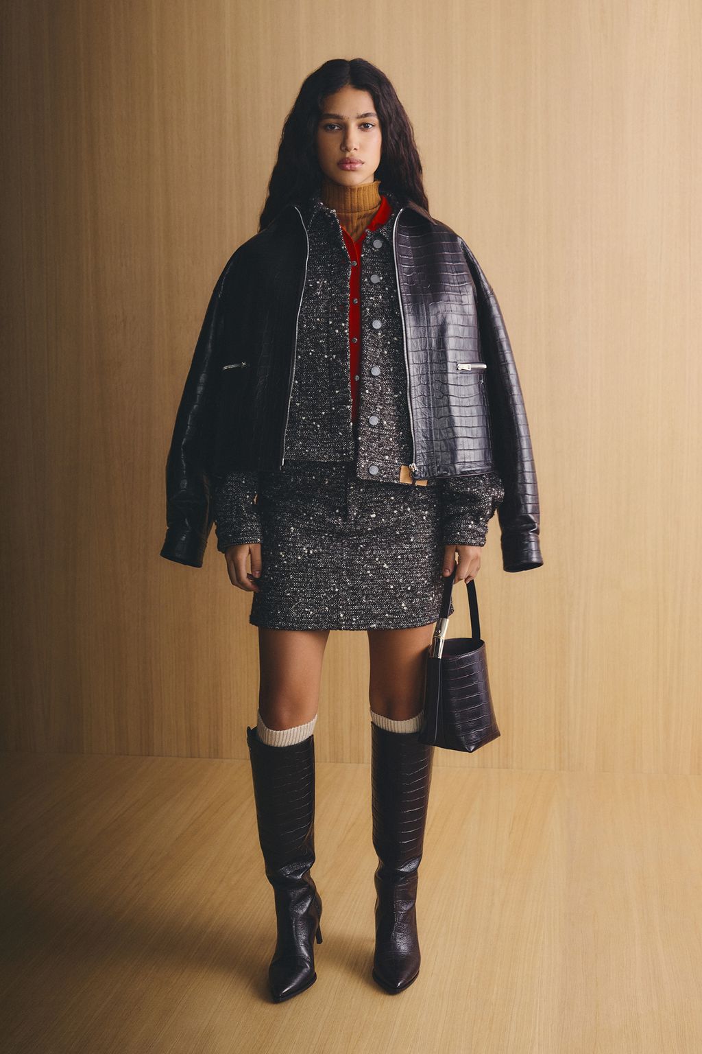 Fashion Week Paris Fall/Winter 2026 look 45 from the Longchamp collection 女装