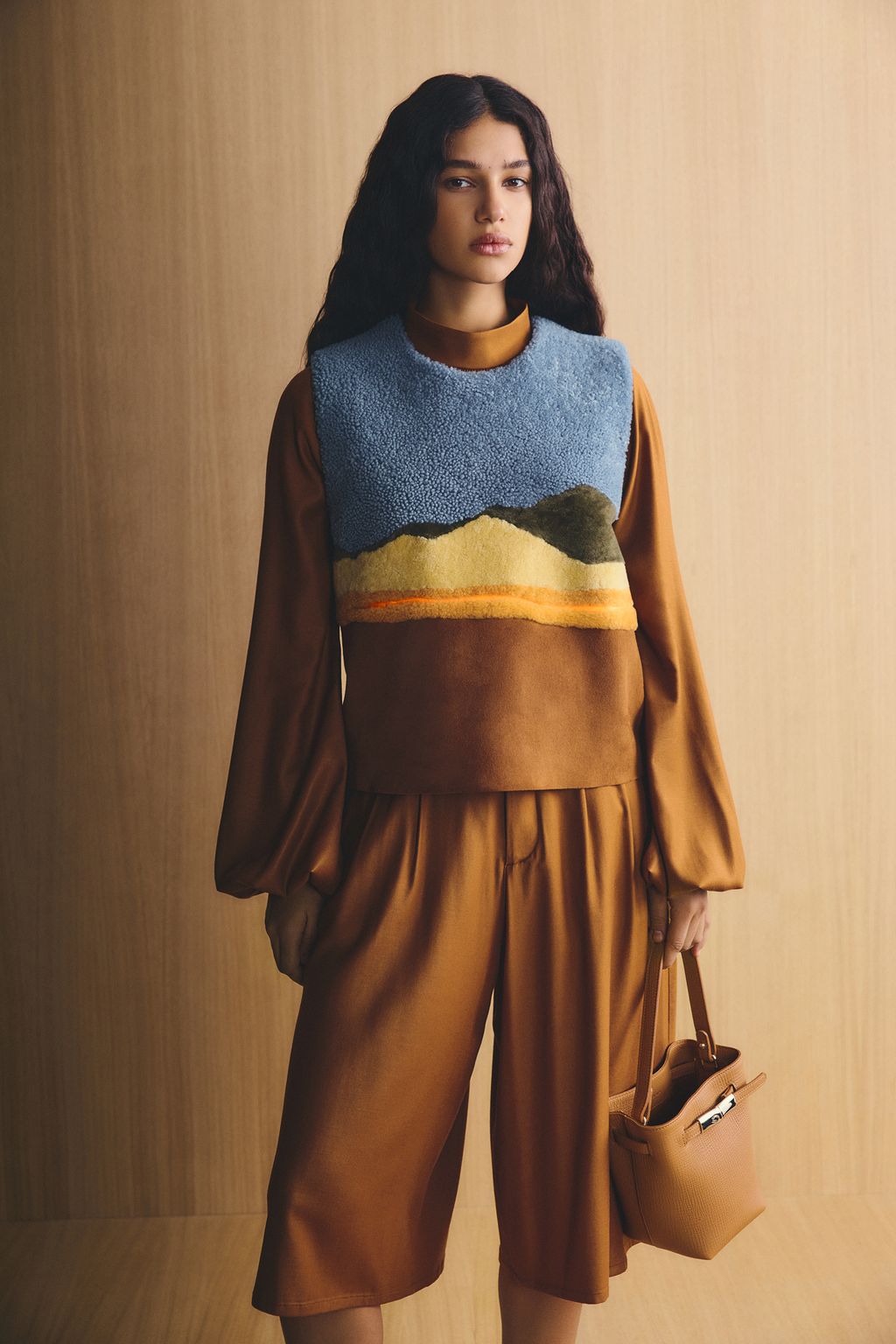 Fashion Week Paris Fall/Winter 2026 look 46 de la collection Longchamp womenswear