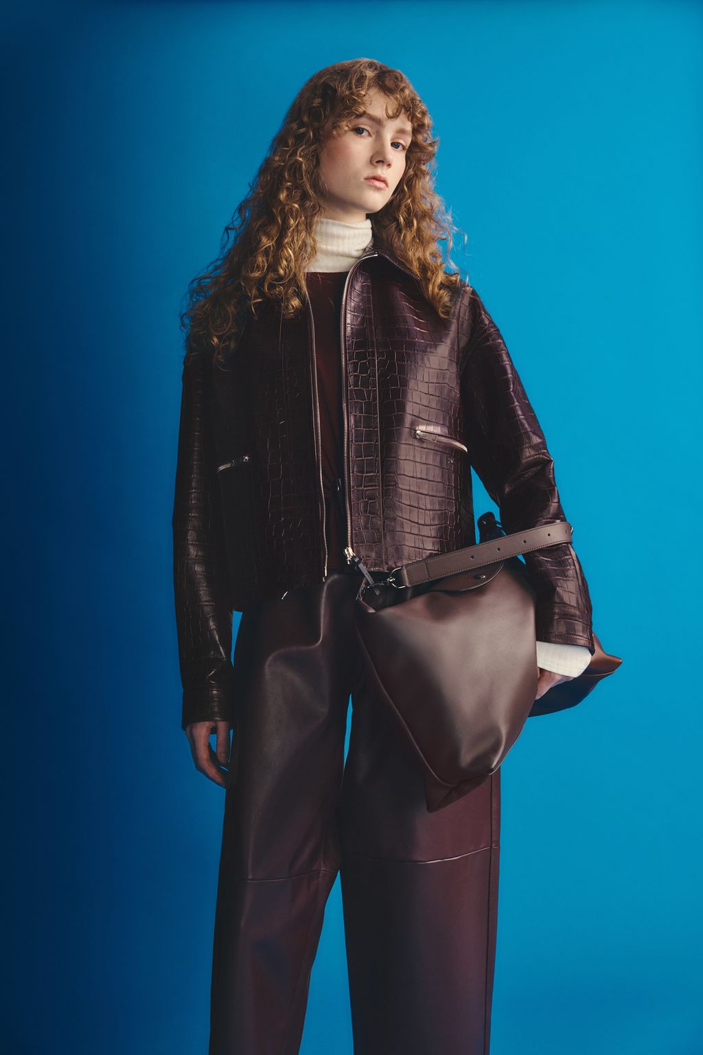 Fashion Week Paris Fall/Winter 2026 look 48 from the Longchamp collection 女装