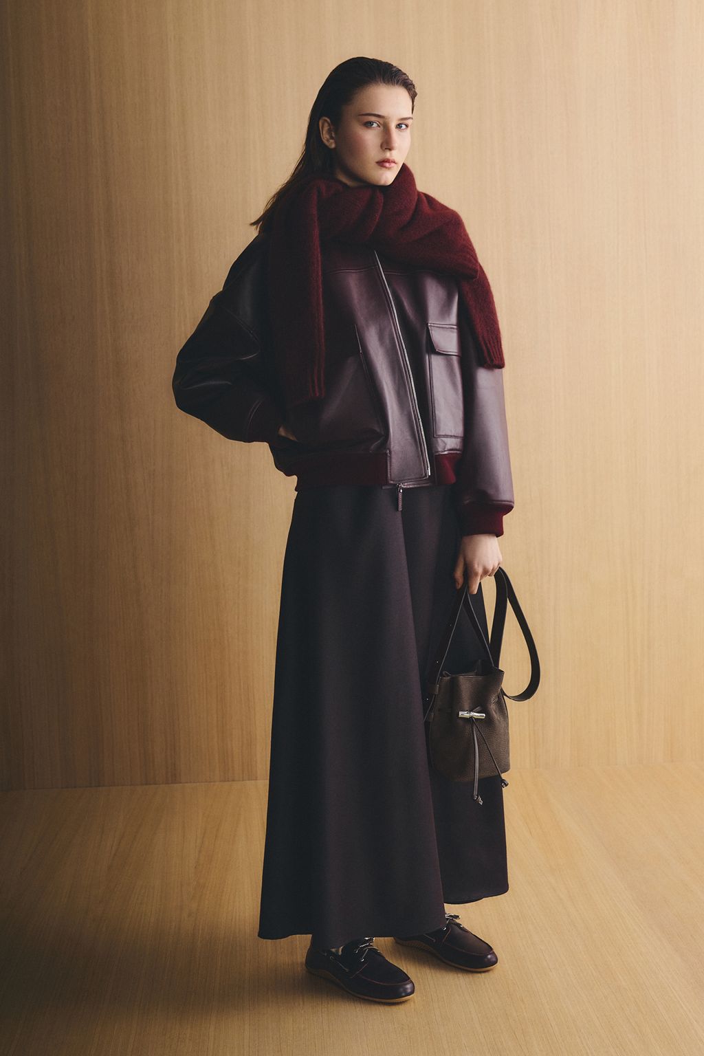 Fashion Week Paris Fall/Winter 2026 look 49 from the Longchamp collection 女装