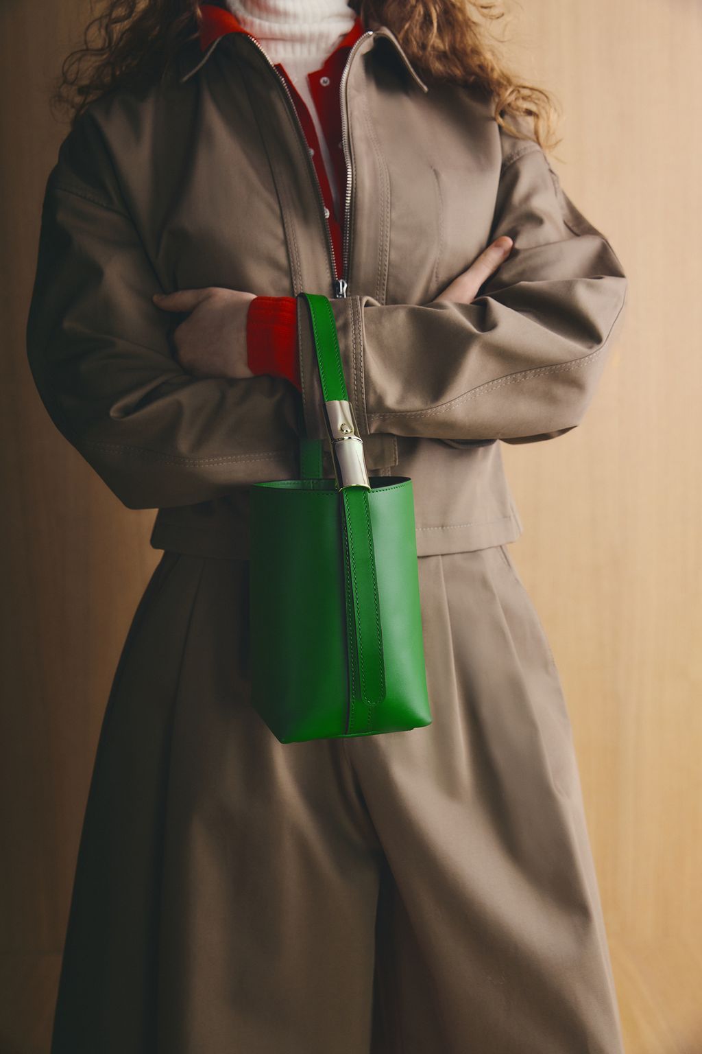 Fashion Week Paris Fall/Winter 2026 look 28 from the Longchamp collection 女装