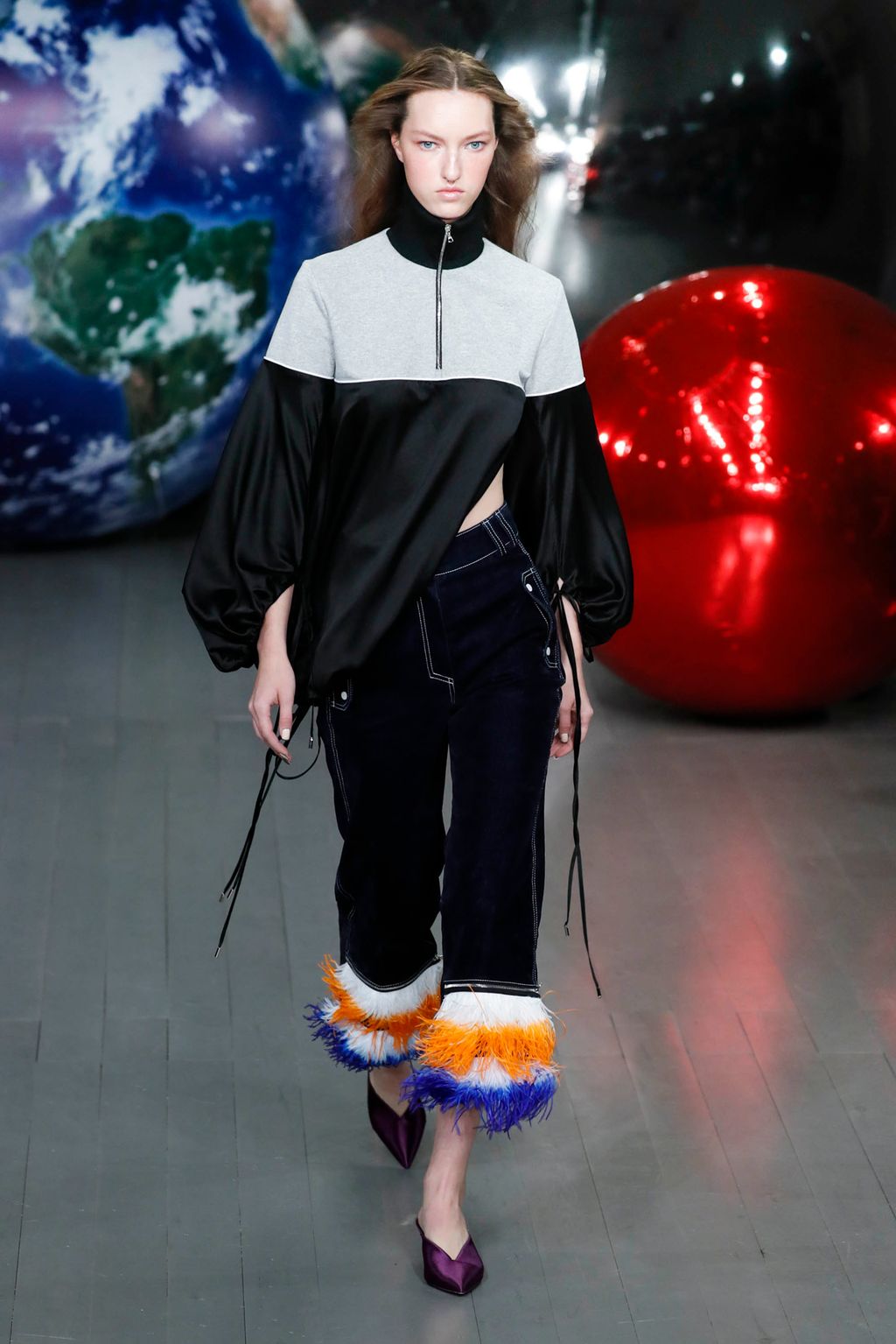 Fashion Week London Fall/Winter 2018 look 4 from the Fyodor Golan collection womenswear