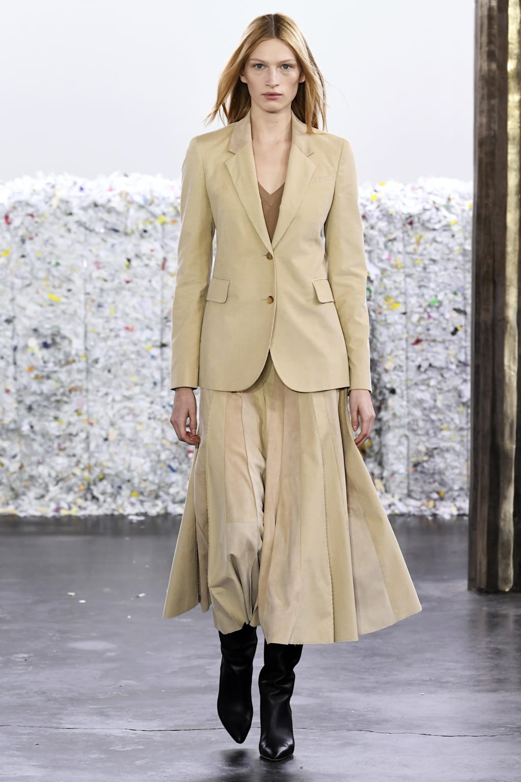 Fashion Week New York Fall/Winter 2020 look 4 from the Gabriela Hearst collection 女装