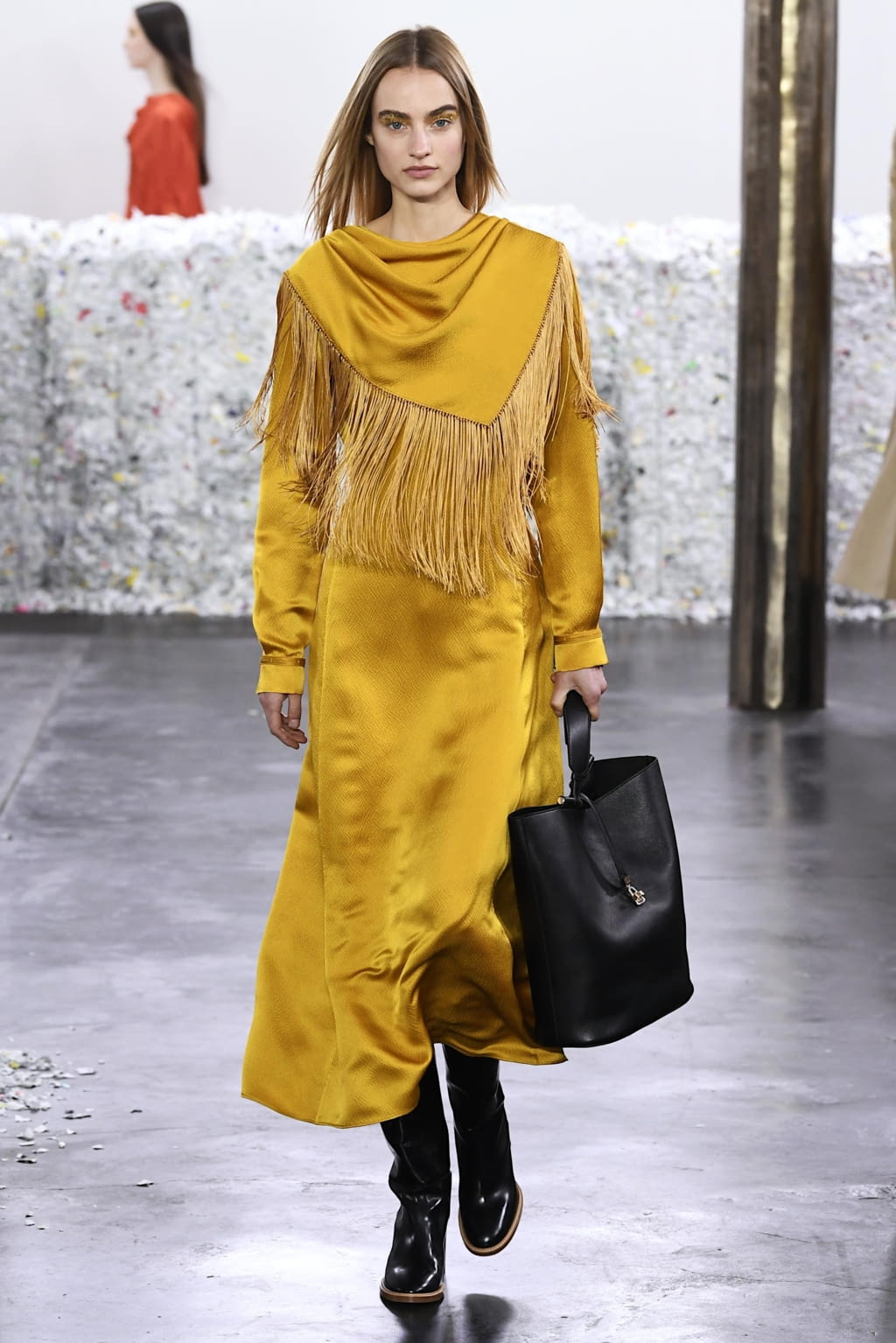 Fashion Week New York Fall/Winter 2020 look 7 de la collection Gabriela Hearst womenswear