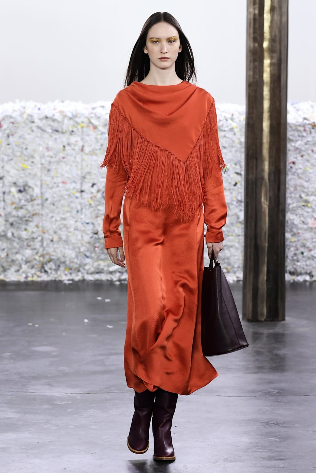 Fashion Week New York Fall/Winter 2020 look 9 de la collection Gabriela Hearst womenswear