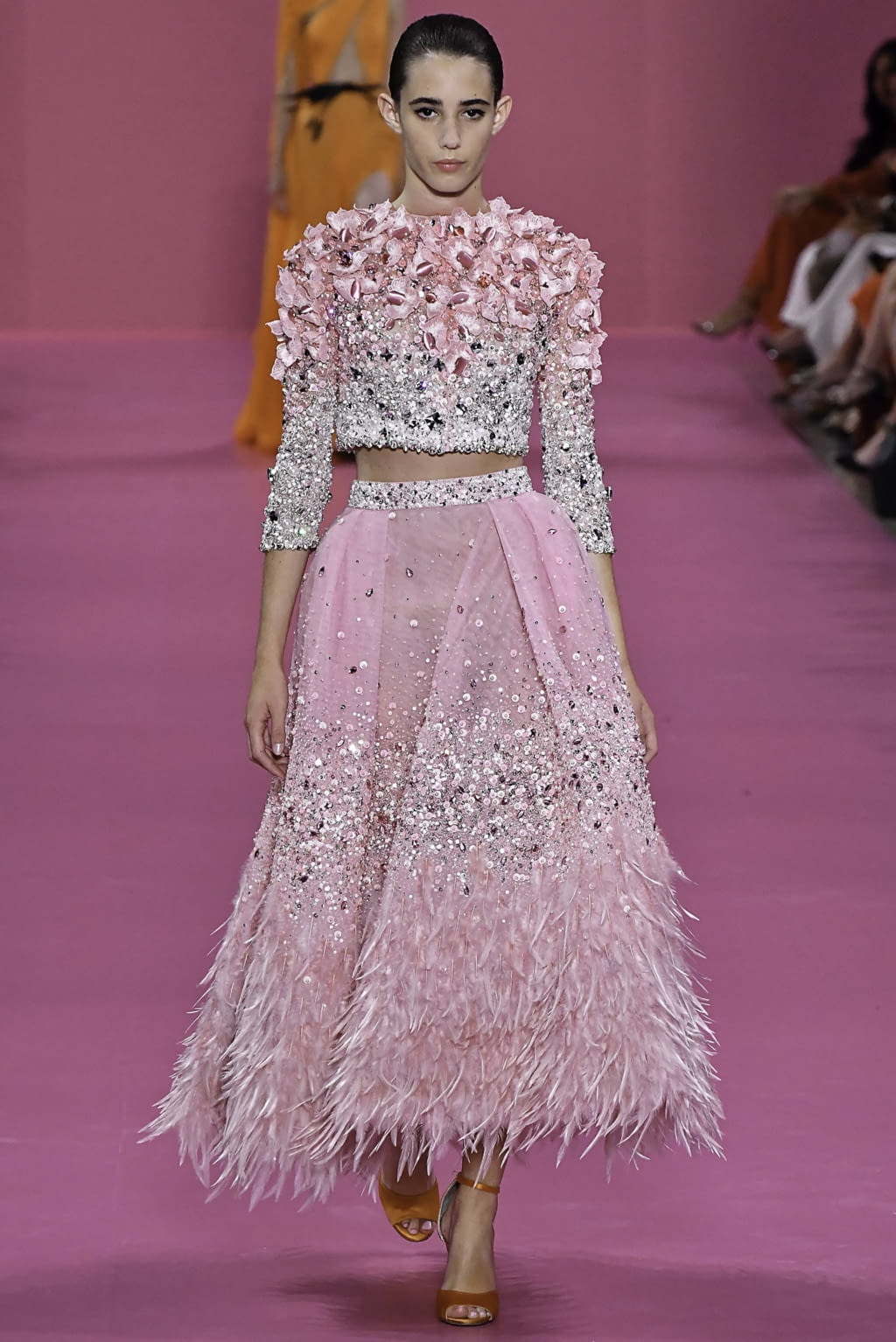 Fashion Week Paris Fall/Winter 2019 look 13 from the Georges Hobeika collection couture