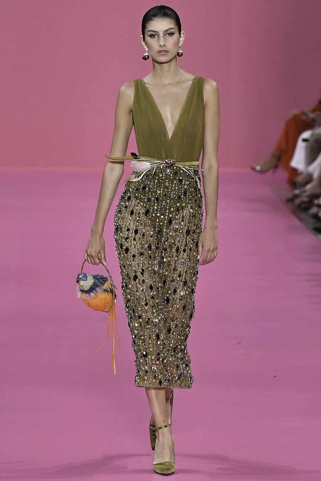 Fashion Week Paris Fall/Winter 2019 look 20 de la collection Georges Hobeika couture