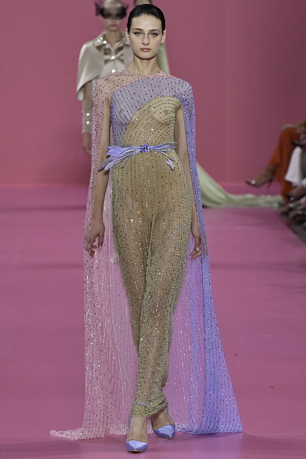 Fashion Week Paris Fall/Winter 2019 look 21 from the Georges Hobeika collection 高级定制