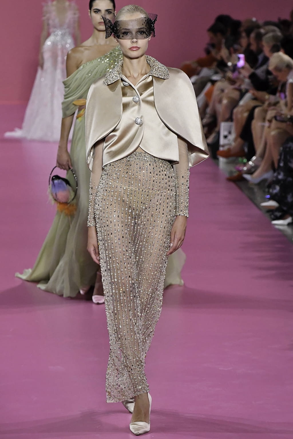 Fashion Week Paris Fall/Winter 2019 look 23 de la collection Georges Hobeika couture