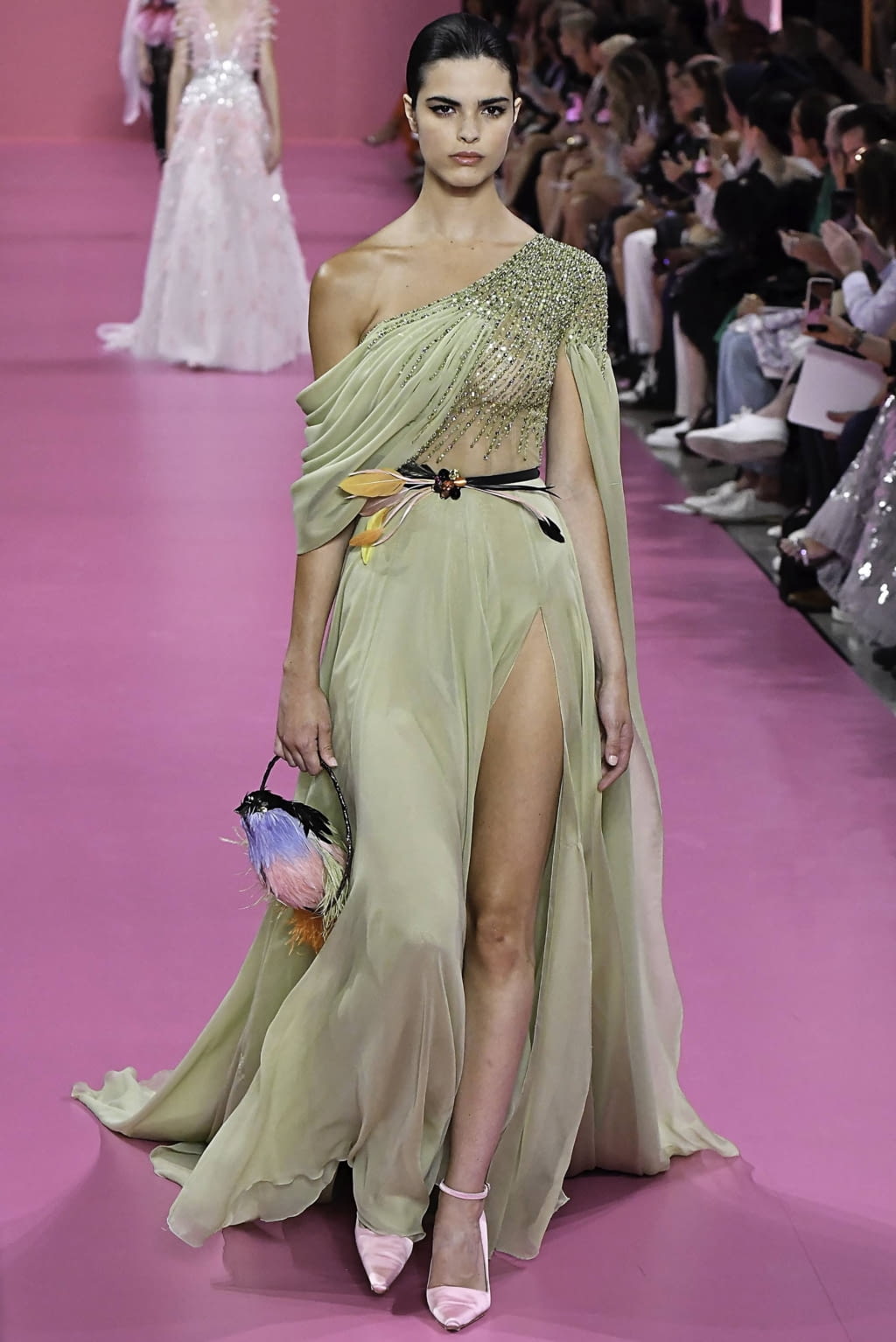 Fashion Week Paris Fall/Winter 2019 look 22 de la collection Georges Hobeika couture