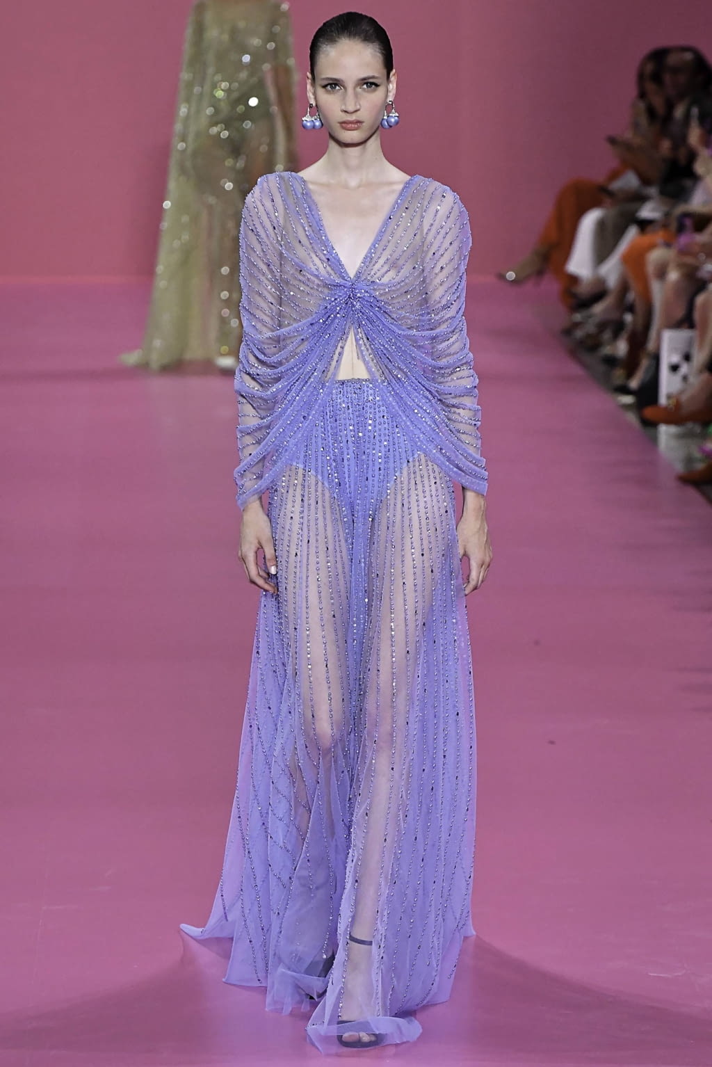 Fashion Week Paris Fall/Winter 2019 look 27 de la collection Georges Hobeika couture