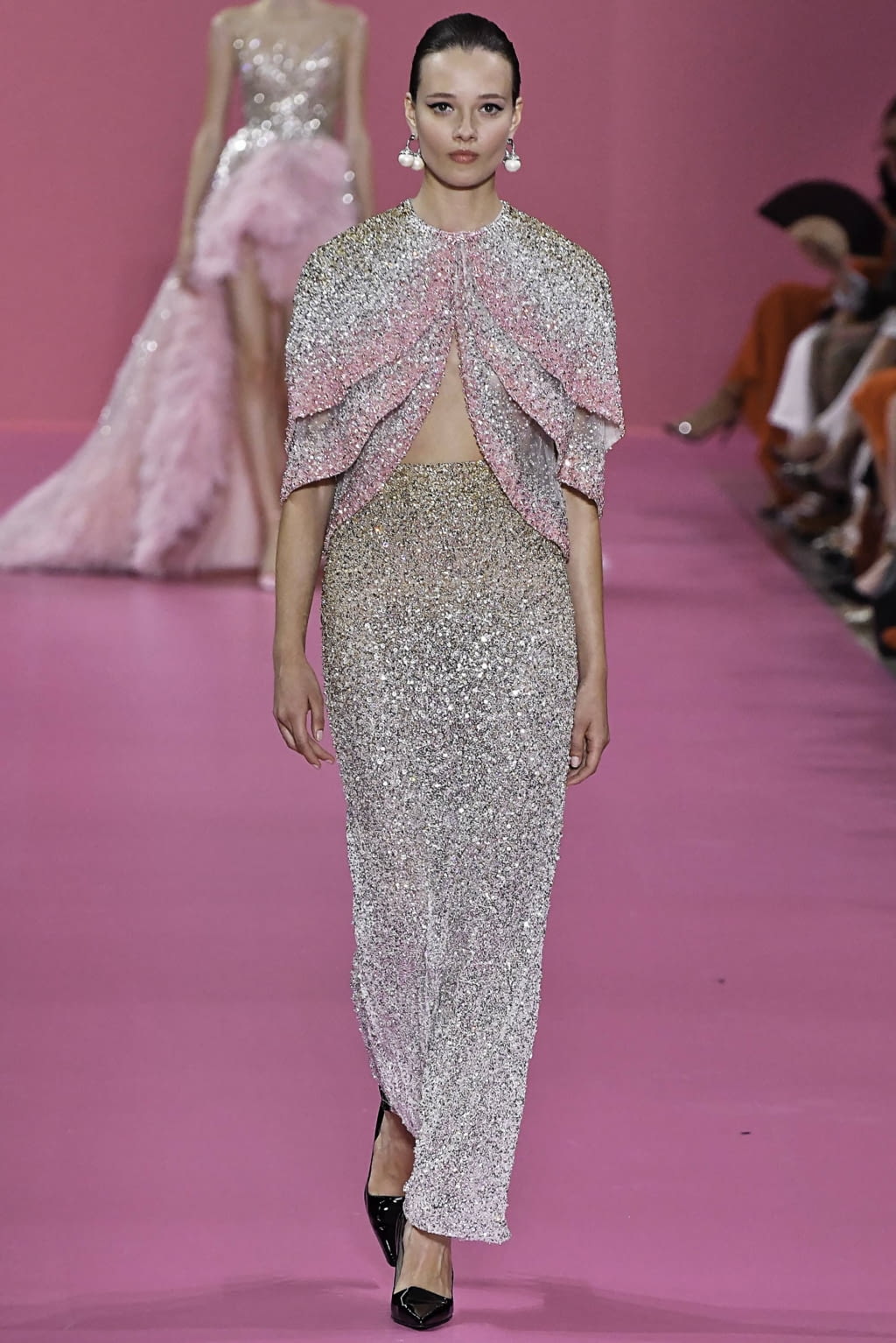 Fashion Week Paris Fall/Winter 2019 look 30 from the Georges Hobeika collection couture