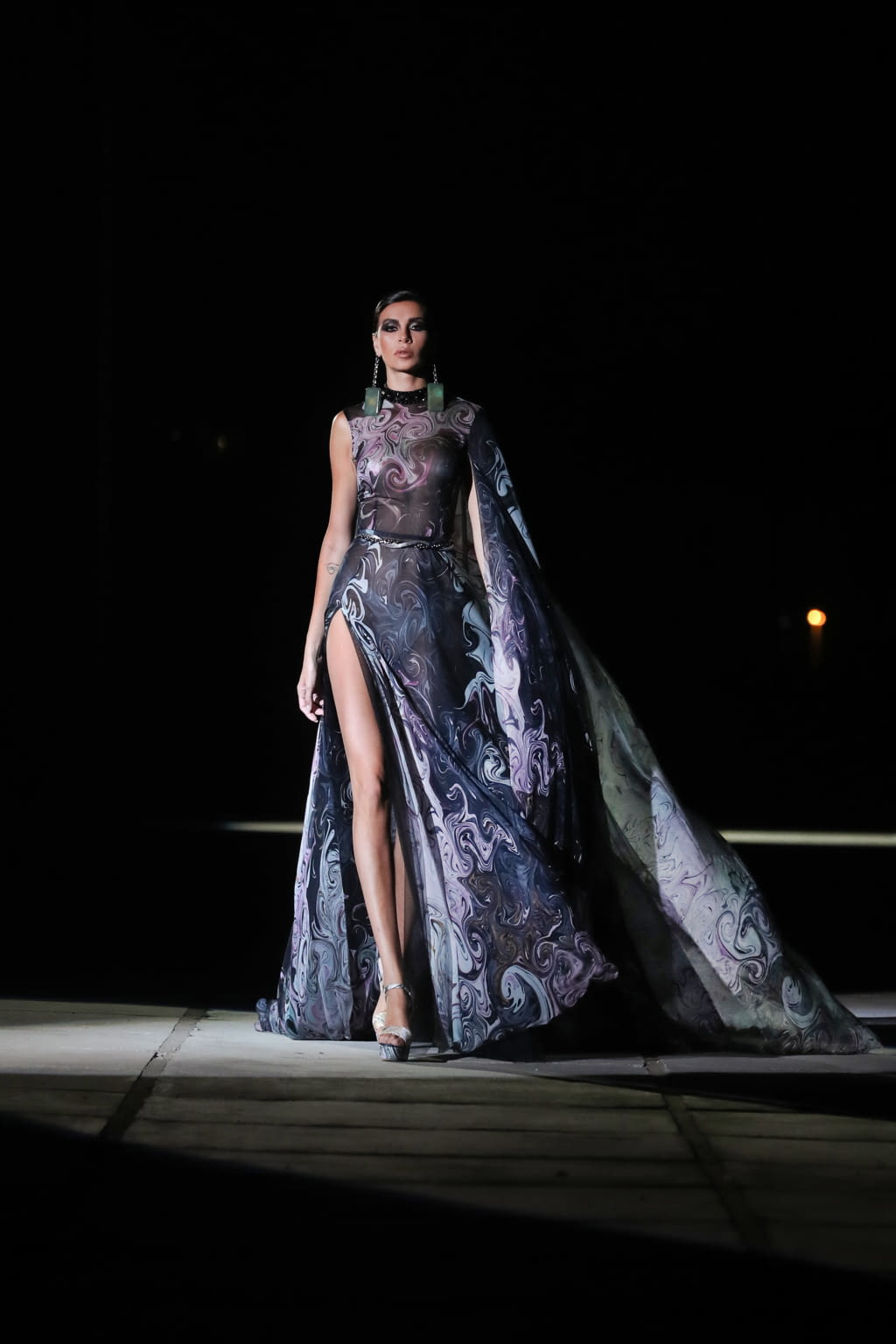 Fashion Week Paris Fall/Winter 2020 look 17 from the Georges Hobeika collection couture
