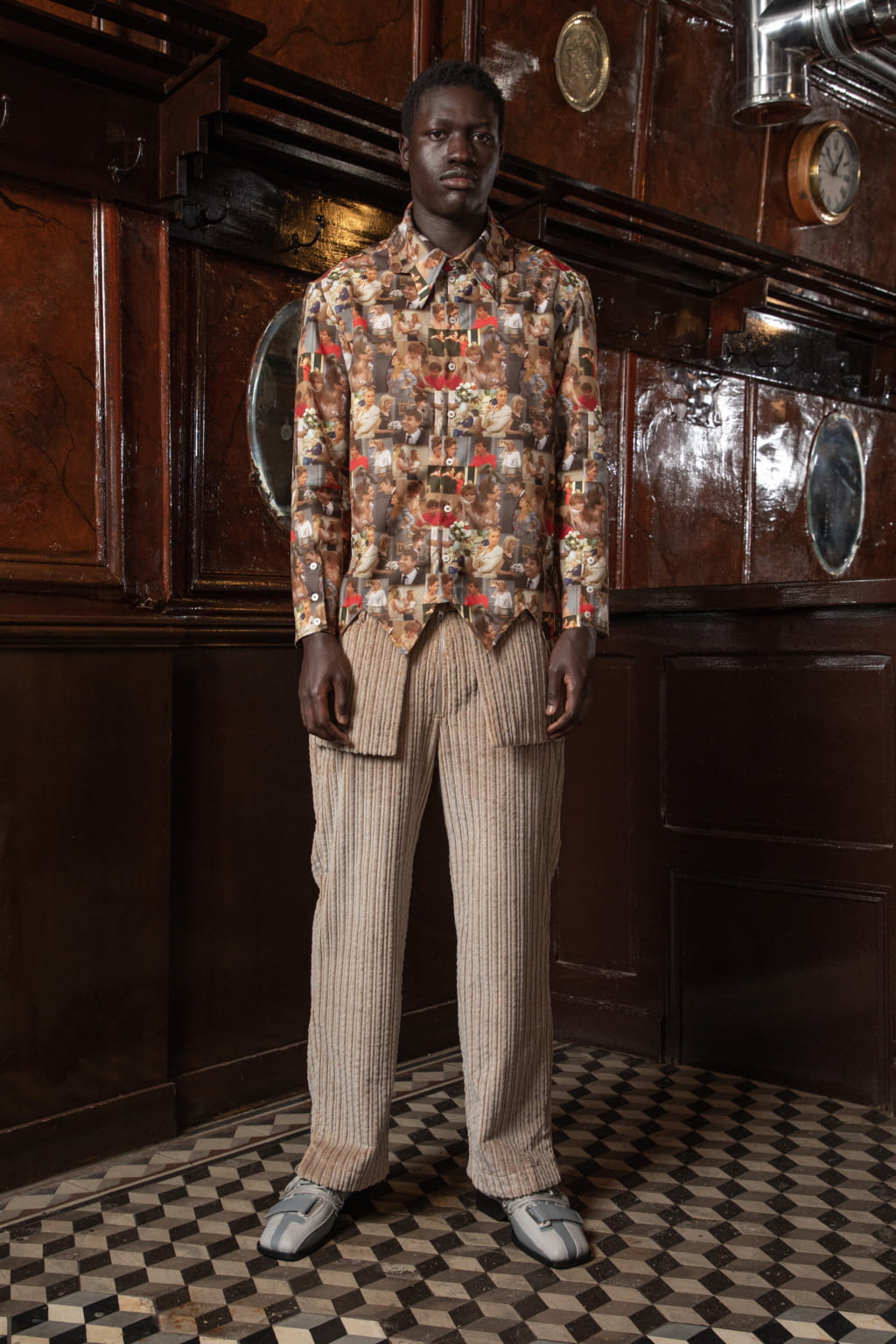 Fashion Week Paris Fall/Winter 2022 look 3 from the Georges Wendell collection menswear