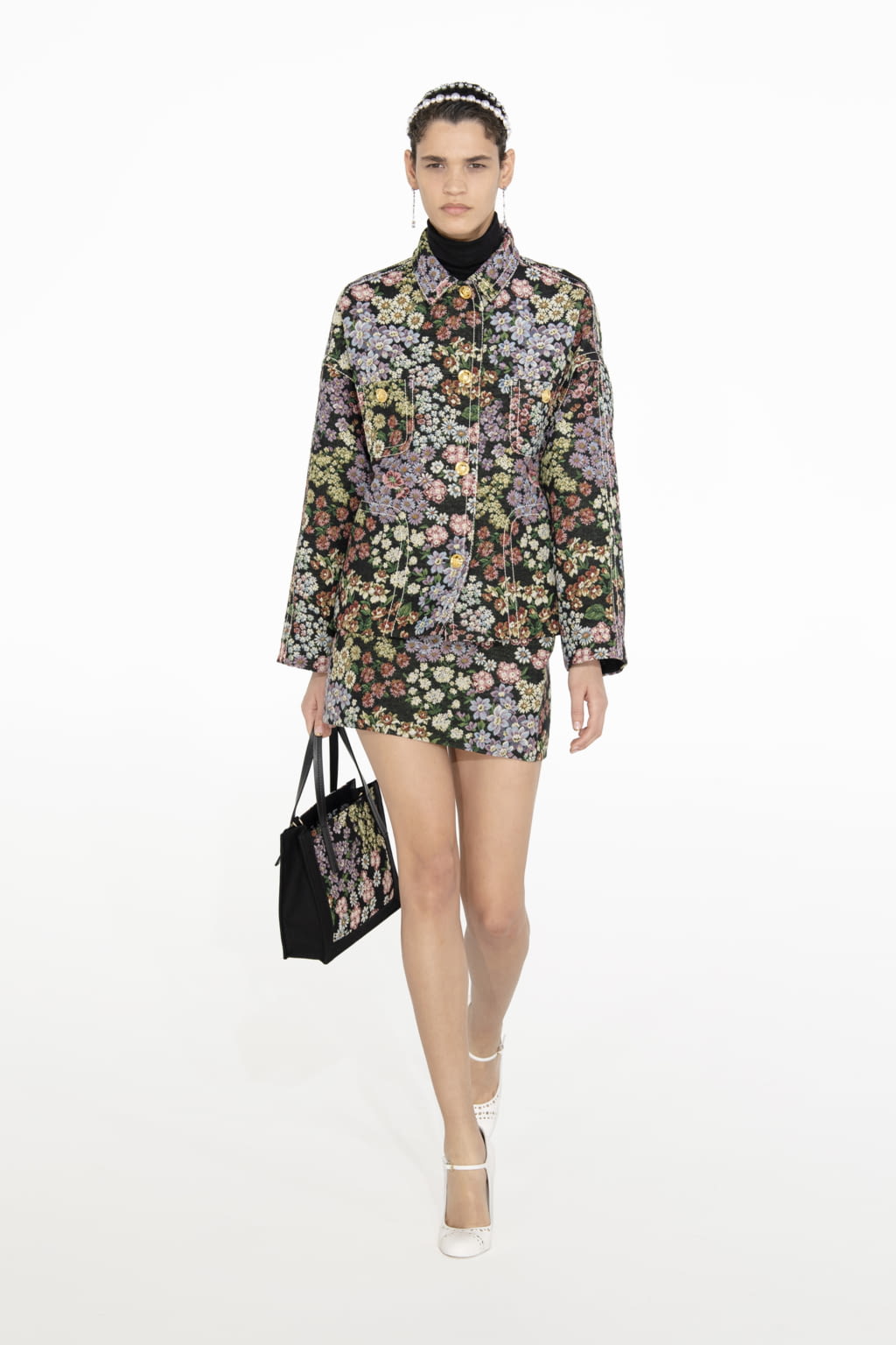 Fashion Week Paris Fall/Winter 2021 look 13 from the Giambattista Valli collection 女装