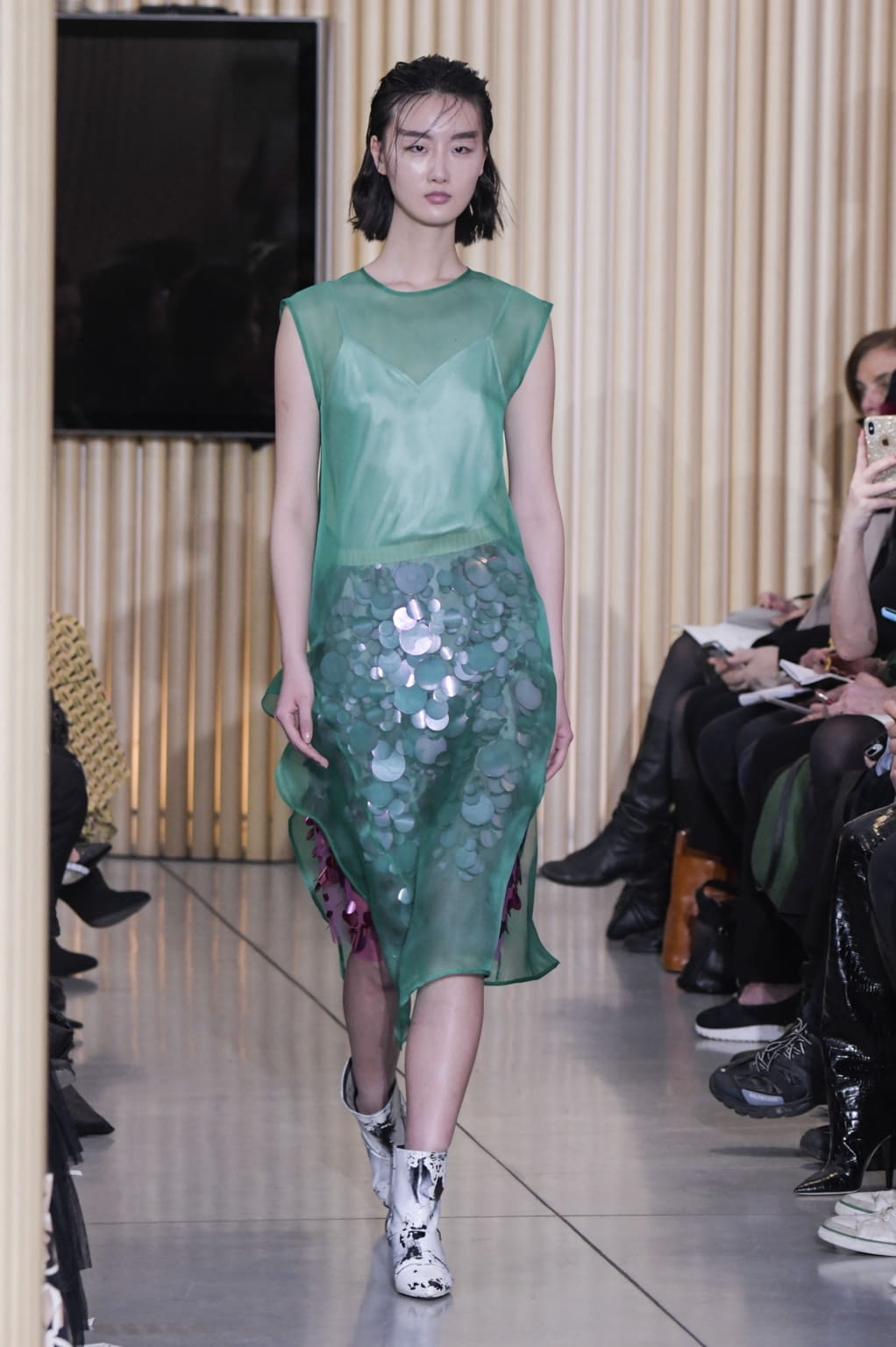 Fashion Week Milan Fall/Winter 2020 look 7 from the Gilberto Calzolari collection womenswear